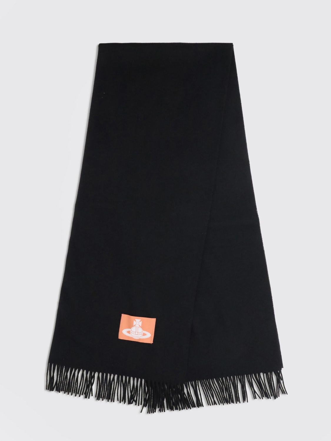 VIVIENNE WESTWOOD SCIARPA: Sciarpa Orb Vivienne Westwood in lana , Nero - Img 2