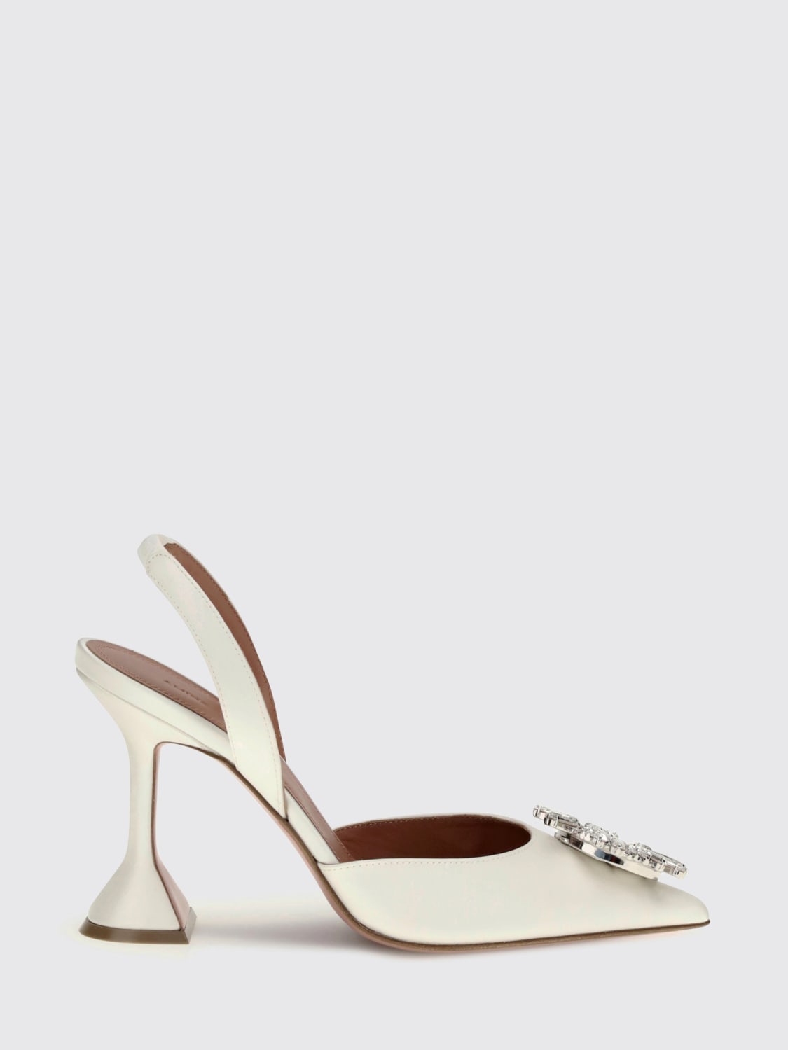 AMINA MUADDI ESCARPIN: Chaussures femme Amina Muaddi, Ivoir - Img 1