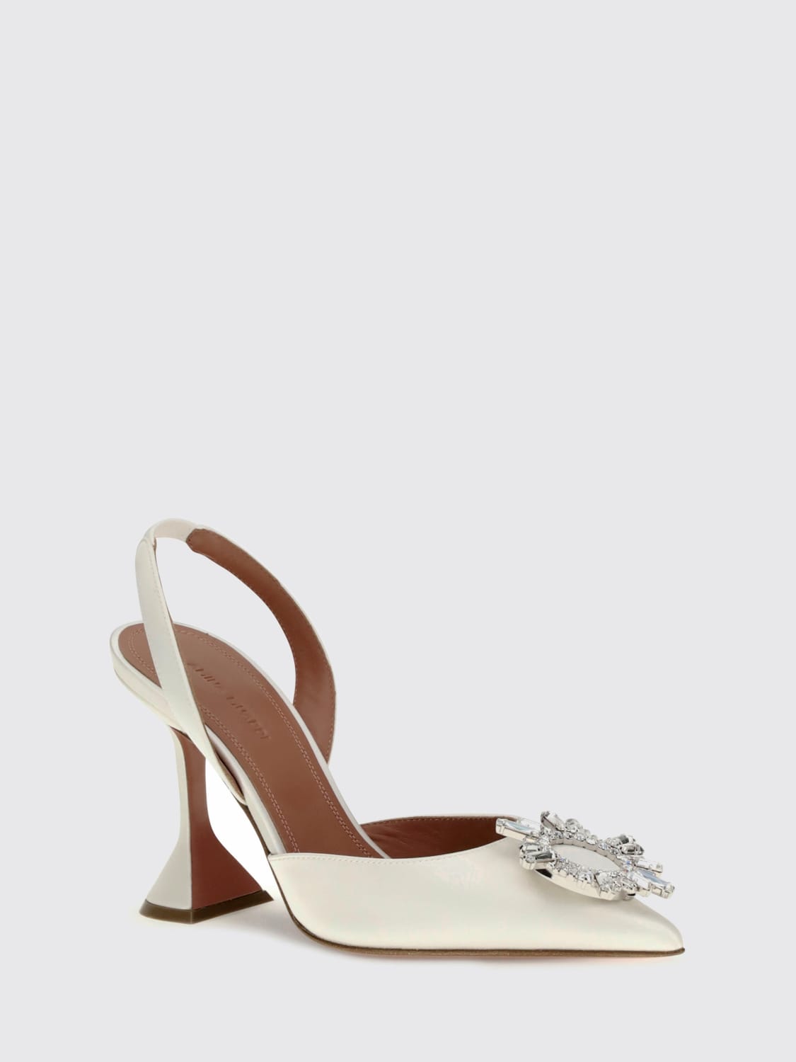 AMINA MUADDI ESCARPIN: Chaussures femme Amina Muaddi, Ivoir - Img 2