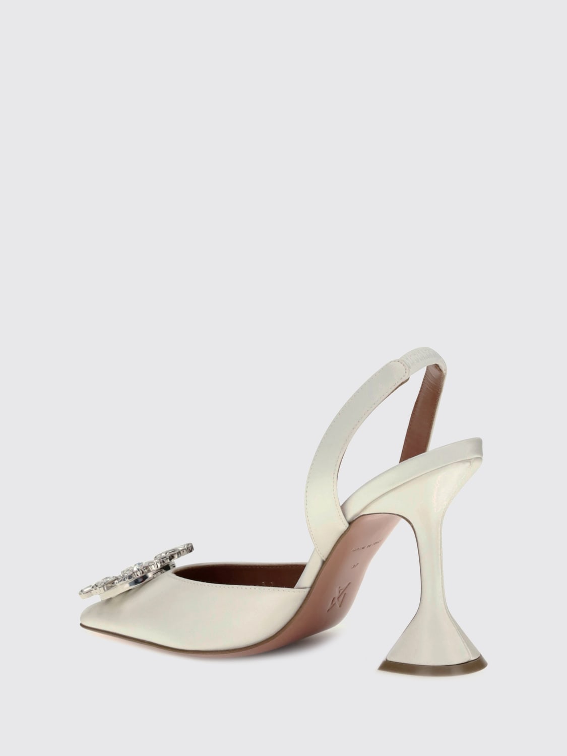 AMINA MUADDI ESCARPIN: Chaussures femme Amina Muaddi, Ivoir - Img 3