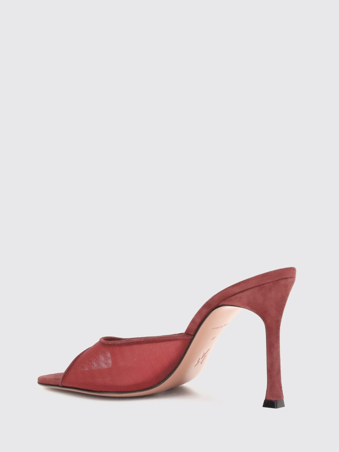 AMINA MUADDI HEELED SANDAL: Shoes woman Amina Muaddi, Ruby - Img 3