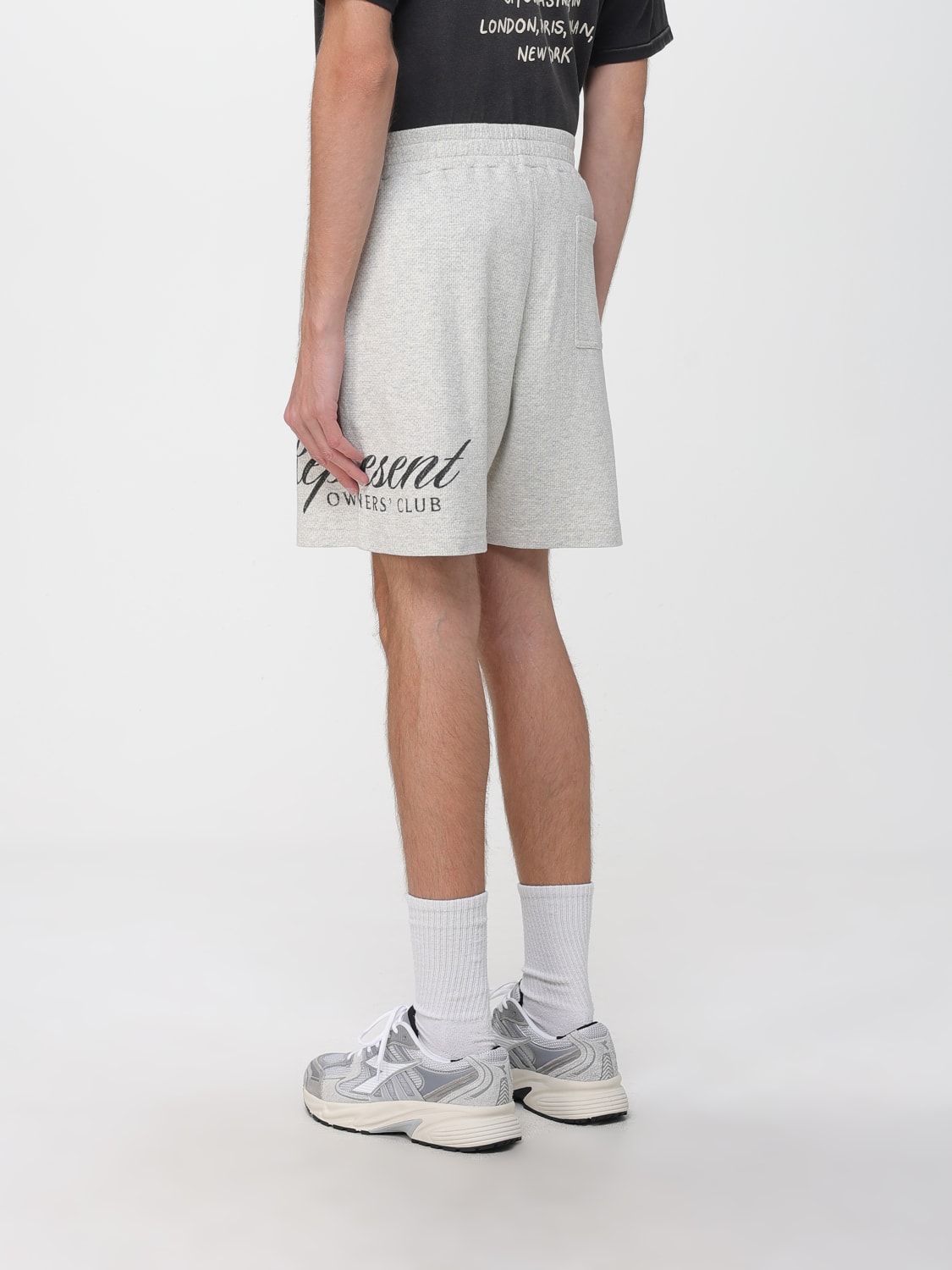 REPRESENT SHORTS: Shorts herren Represent, Cream - Img 2