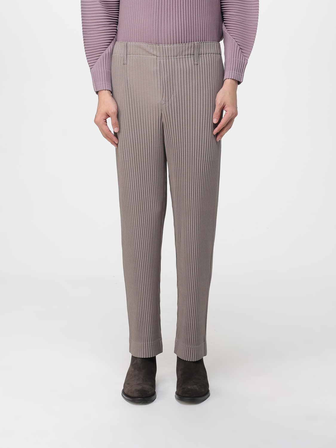HOMME PLISSE' ISSEY MIYAKE PANTS: Pants men Homme Plisse' Issey Miyake, Beige - Img 1