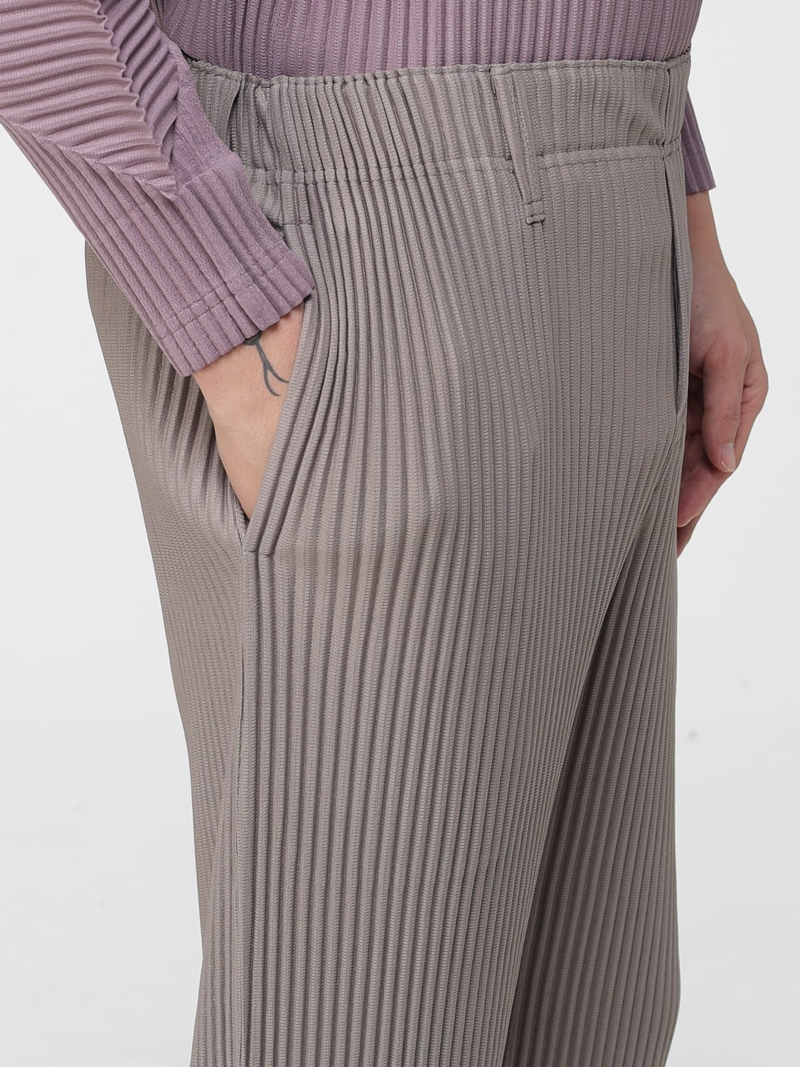 HOMME PLISSE' ISSEY MIYAKE PANTS: Pants men Homme Plisse' Issey Miyake, Beige - Img 5