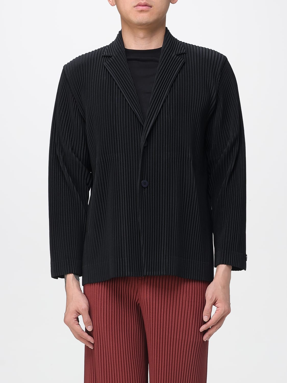 HOMME PLISSE' ISSEY MIYAKE VESTE: Blazer homme Homme Plisse' Issey Miyake, Noir - Img 1