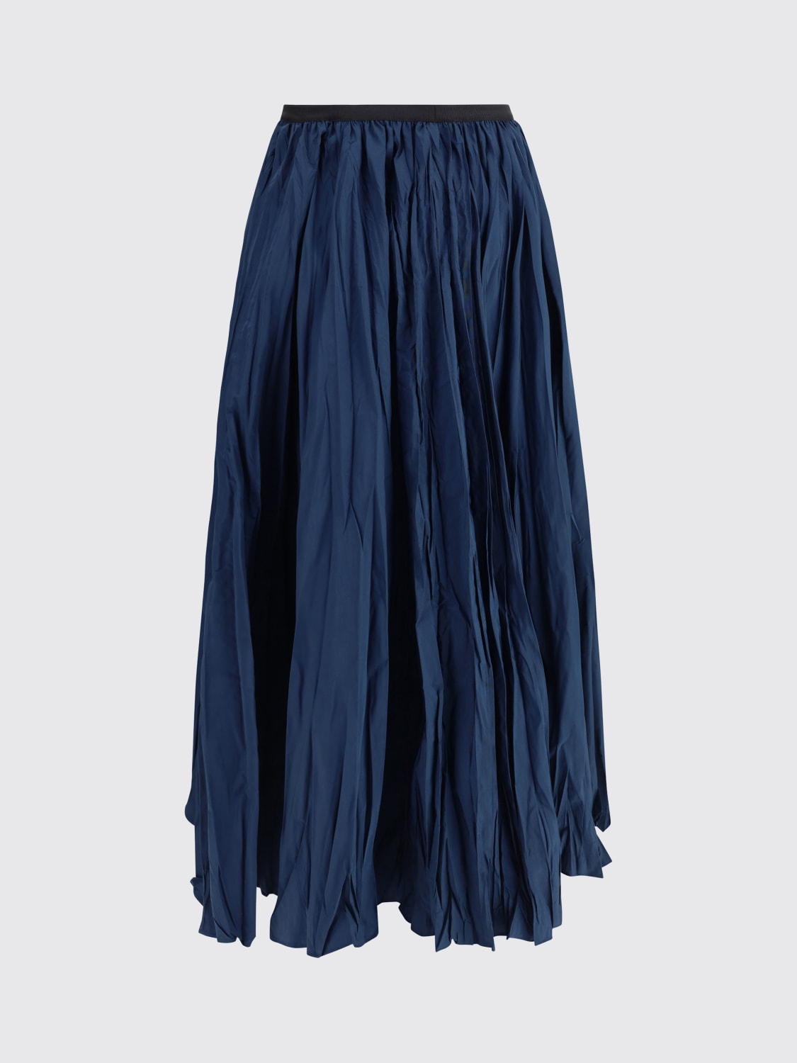 SARA ROKA GONNA: Gonna plissettata Sara Roka in crêpe, Blue Navy - Img 2