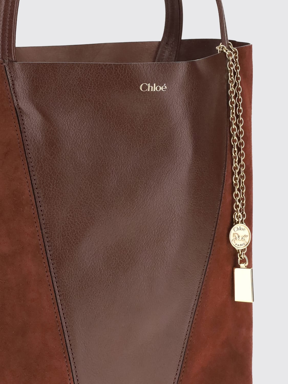 CHLOÉ TOTE BAG: Shoulder bag woman ChloÉ, Brown - Img 3
