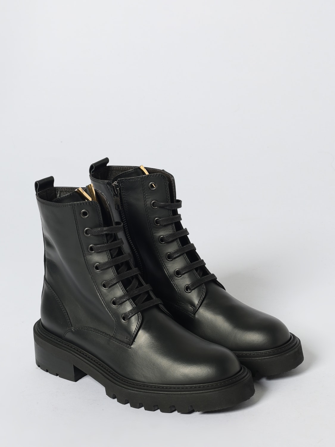 VIA ROMA 15 BOOTS: Flat ankle boot woman Via Roma 15, Black - Img 2