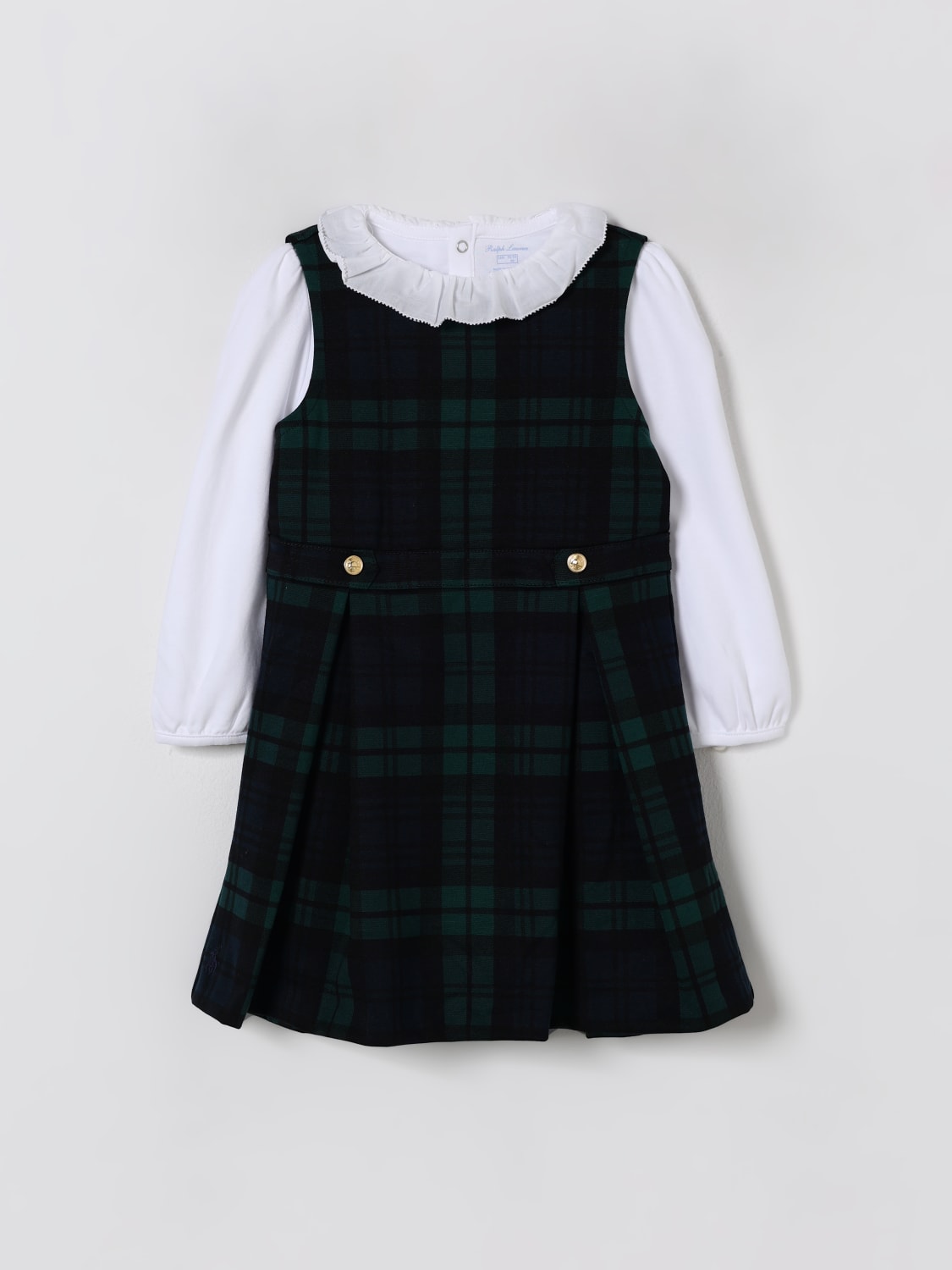 POLO RALPH LAUREN CO-ORD: Romper kids Polo Ralph Lauren, Black - Img 1