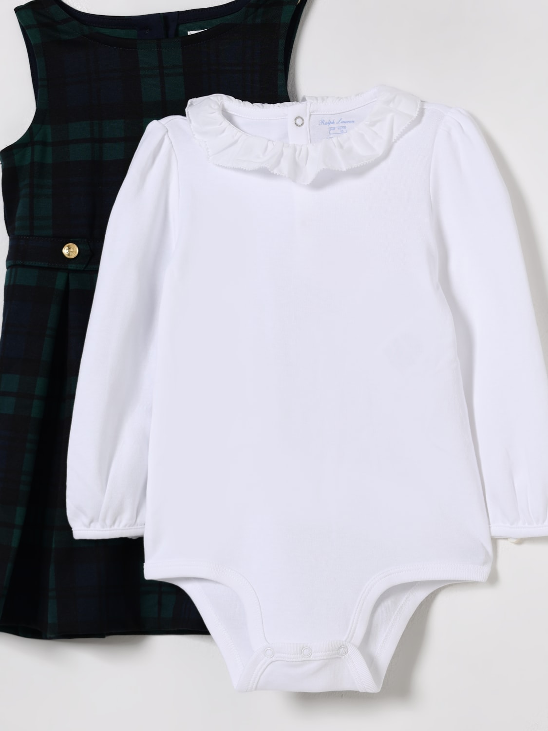 POLO RALPH LAUREN CO-ORD: Romper kids Polo Ralph Lauren, Black - Img 3