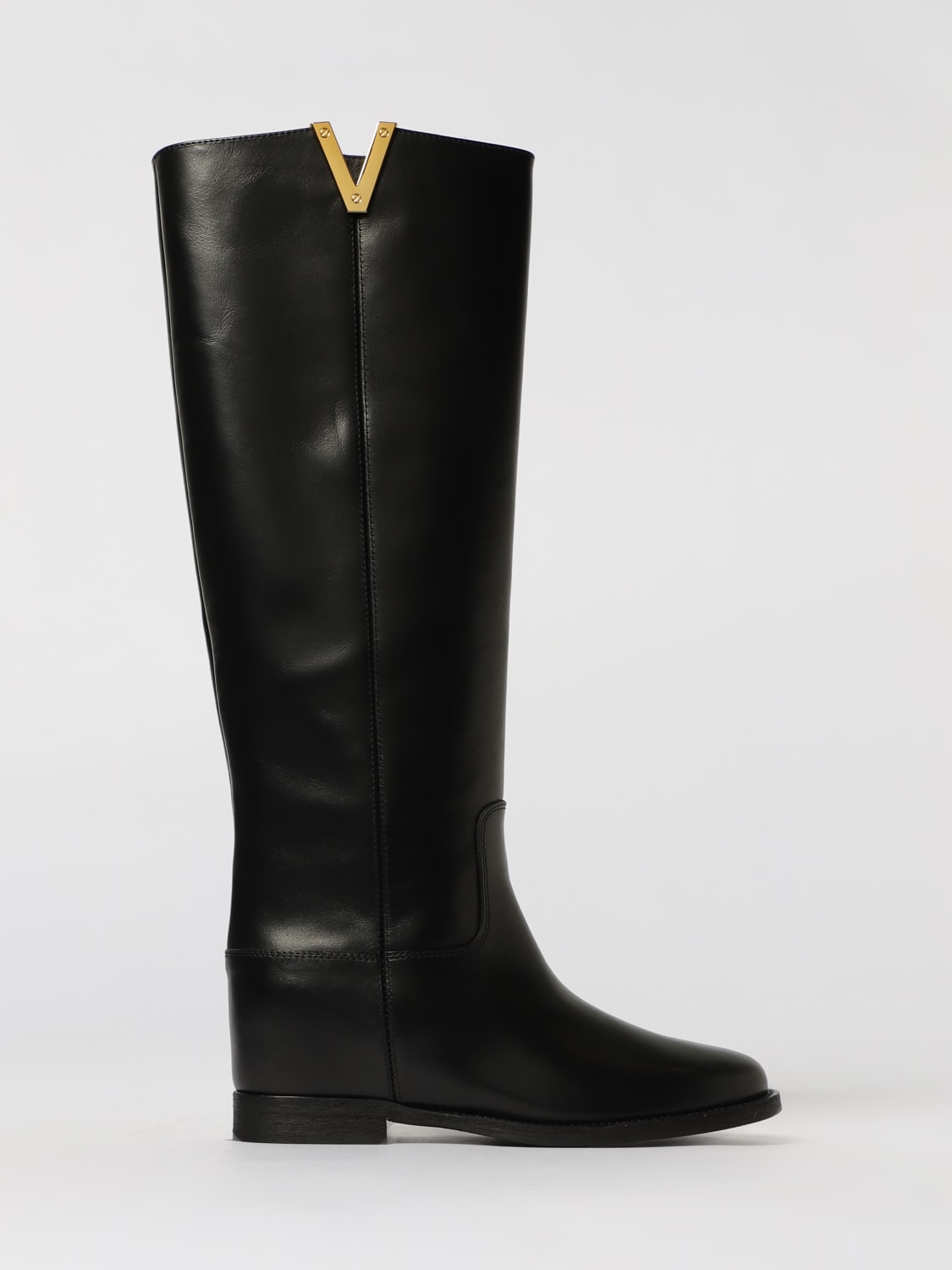 VIA ROMA 15 BOOTS: Flat ankle boot woman Via Roma 15, Black - Img 1