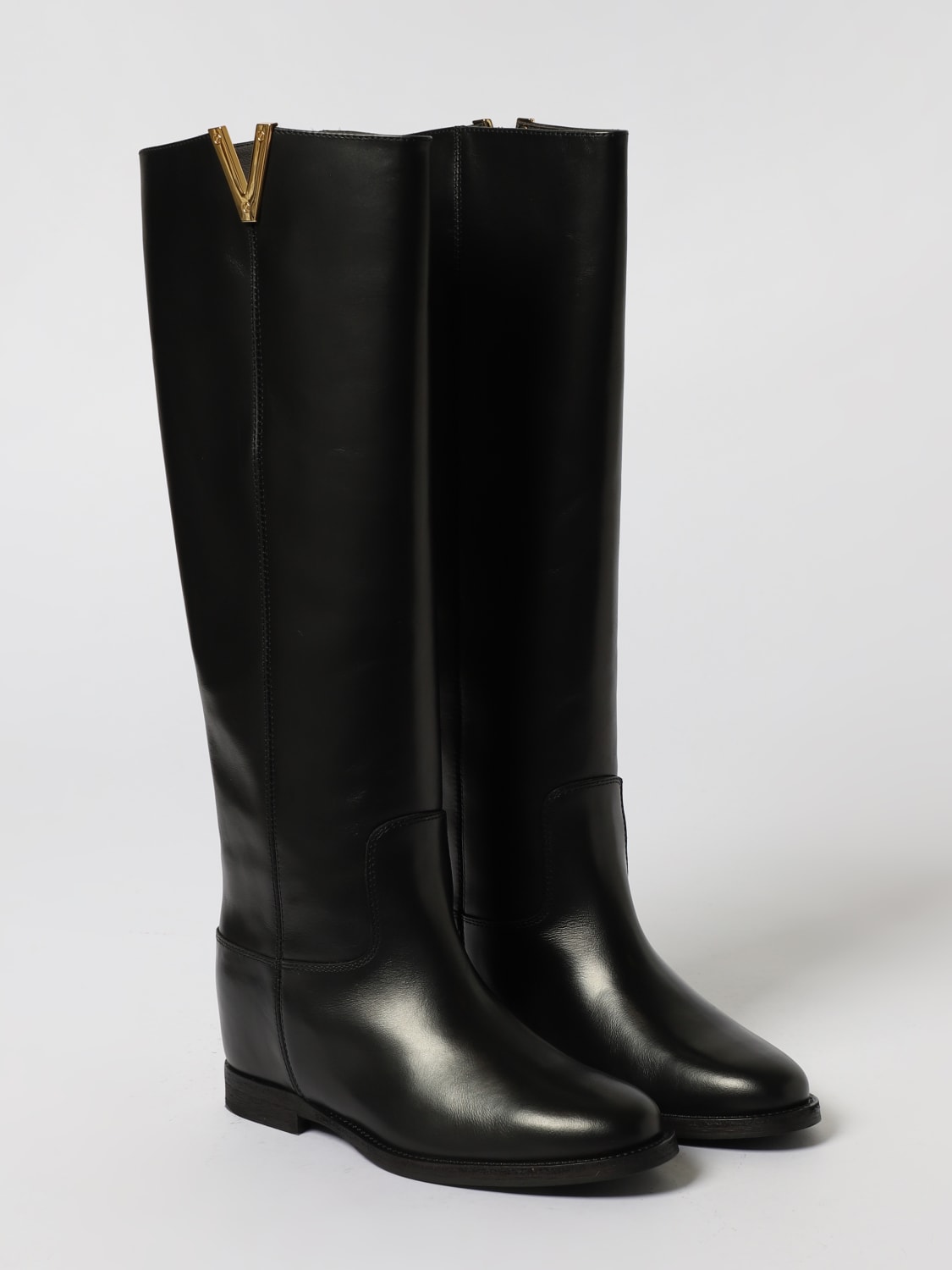 VIA ROMA 15 BOOTS: Flat ankle boot woman Via Roma 15, Black - Img 2