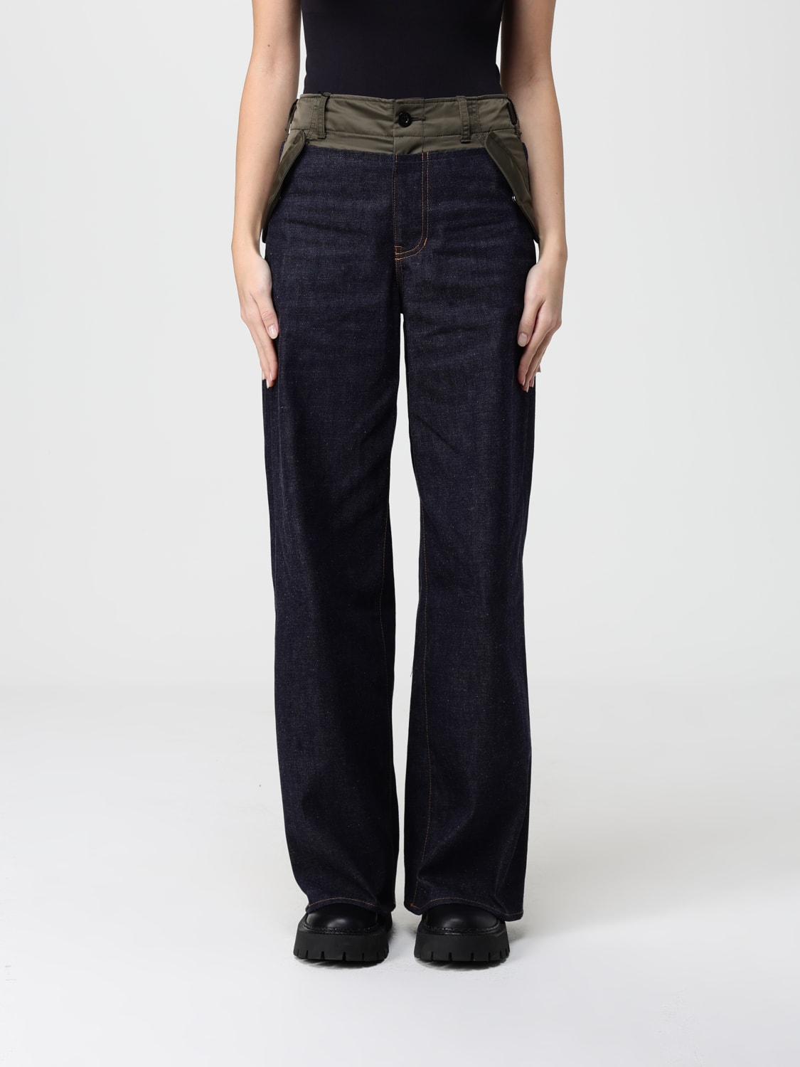 SACAI JEANS: Jeans woman Sacai, Blue - Img 1