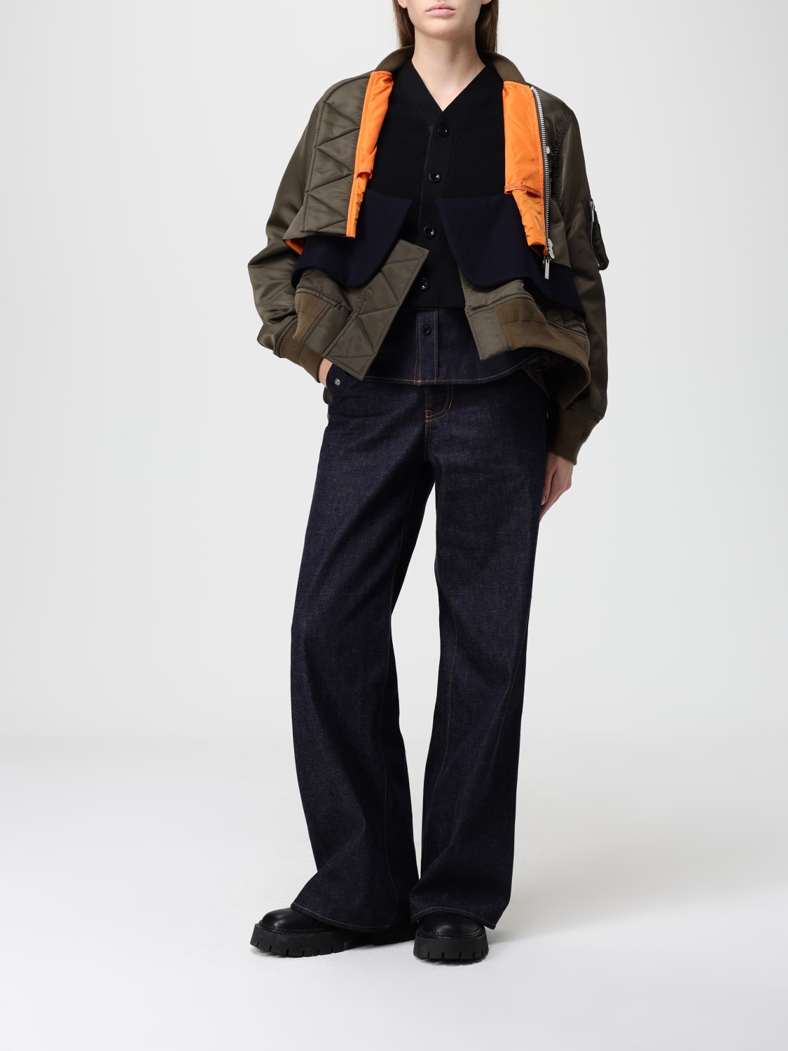 SACAI JEANS: Jeans woman Sacai, Blue - Img 2