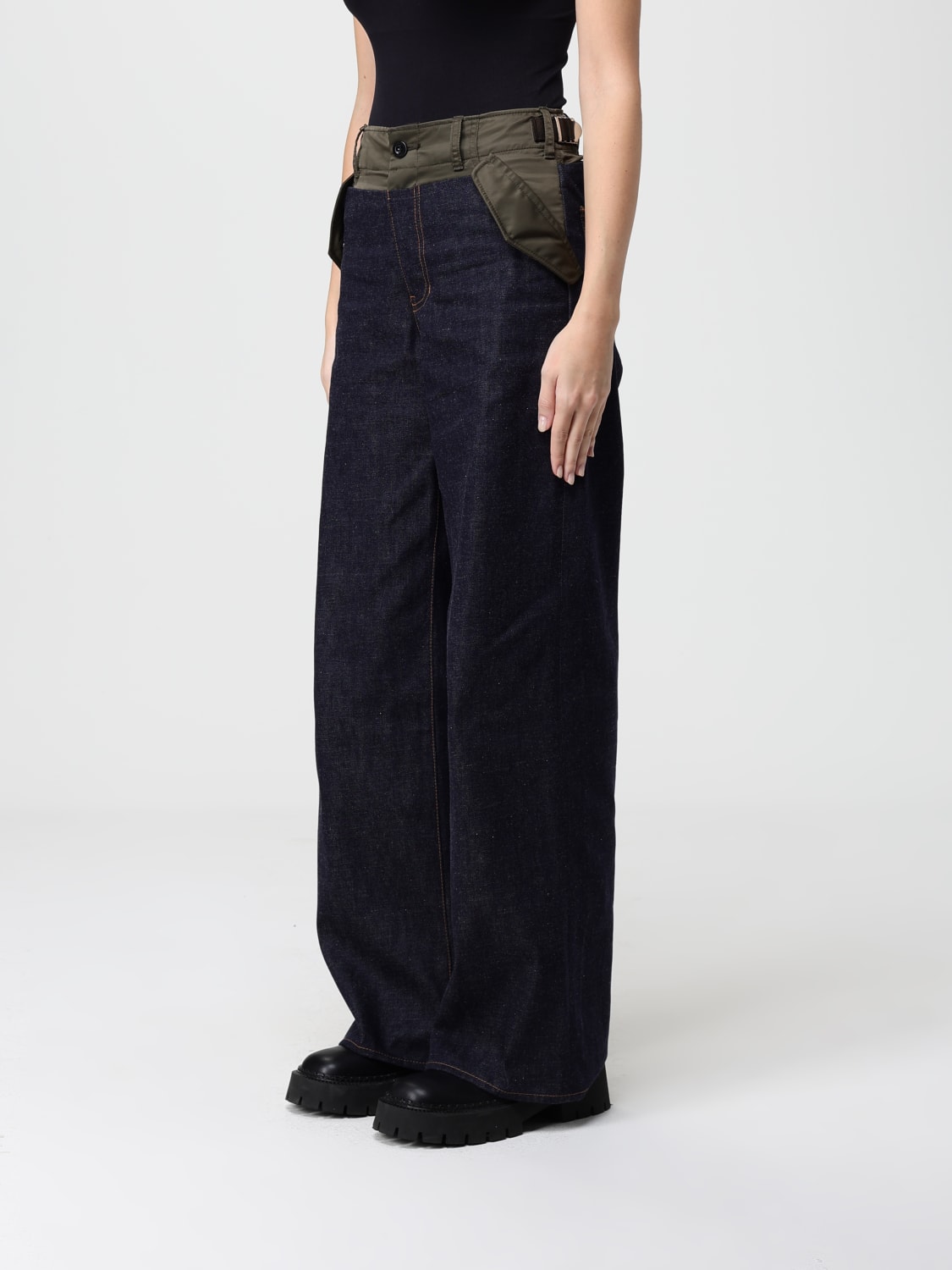 SACAI JEANS: Jeans woman Sacai, Blue - Img 4