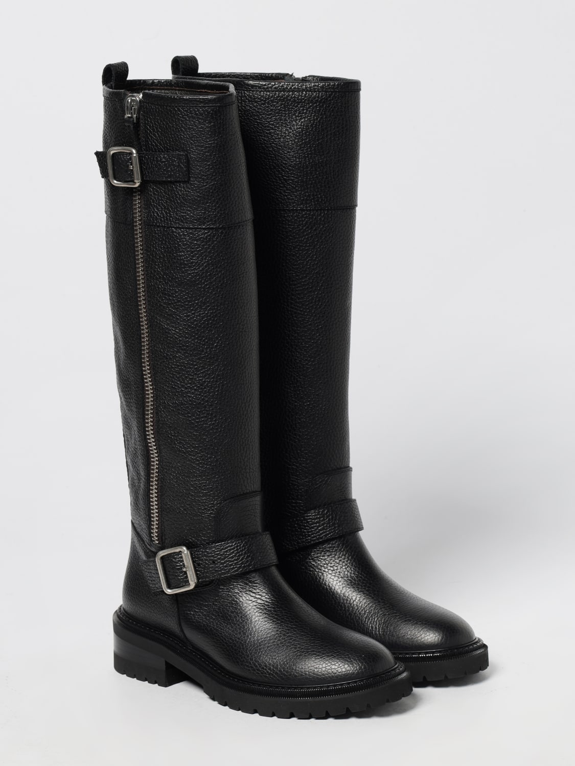 VIA ROMA 15 BOOTS: Flat ankle boot woman Via Roma 15, Black - Img 2