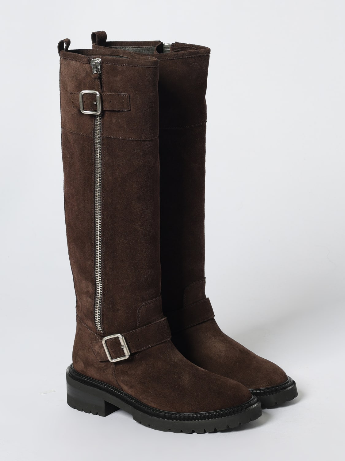 VIA ROMA 15 BOOTS: Flat ankle boot woman Via Roma 15, Dark - Img 2