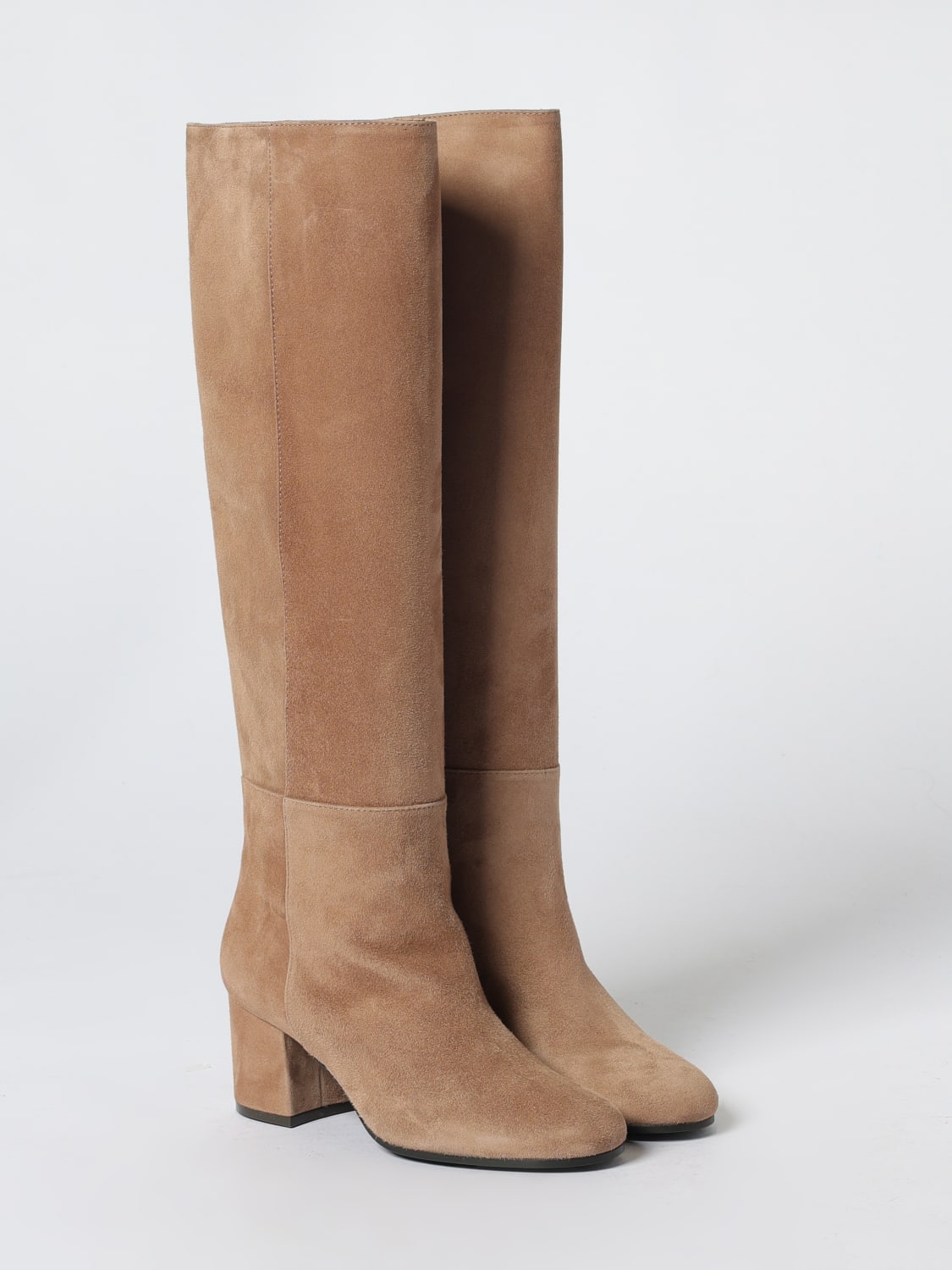 VIA ROMA 15 BOOTS: Flat ankle boot woman Via Roma 15, Beige - Img 2