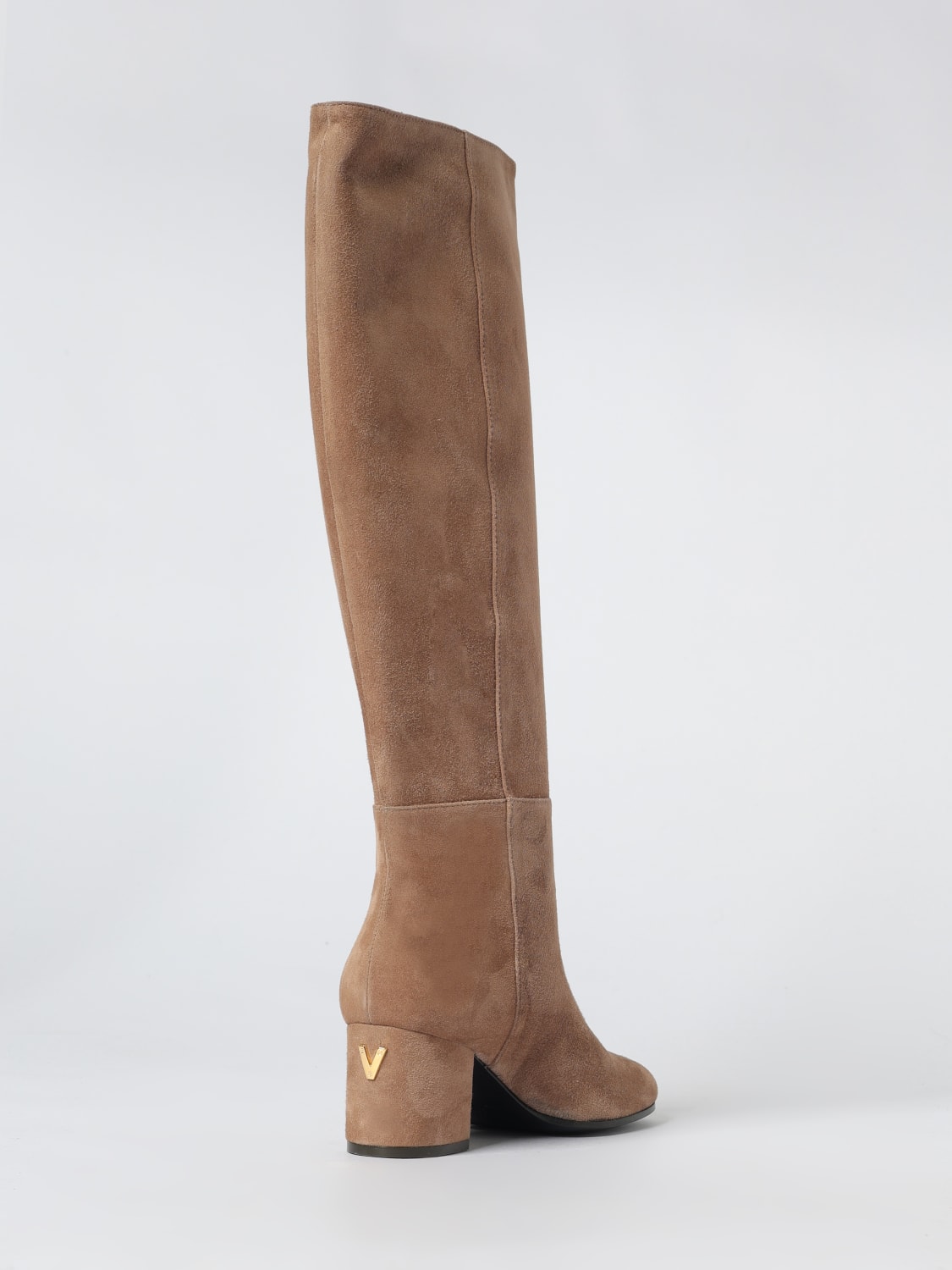 VIA ROMA 15 BOOTS: Flat ankle boot woman Via Roma 15, Beige - Img 3