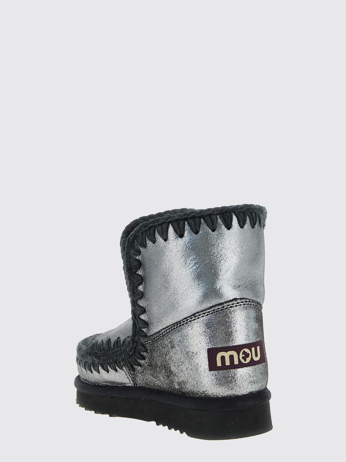 MOU BOOTS: Flat ankle boot woman Mou, Black - Img 3