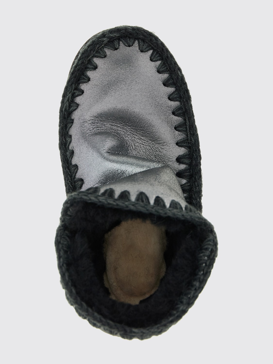 MOU BOOTS: Flat ankle boot woman Mou, Black - Img 4