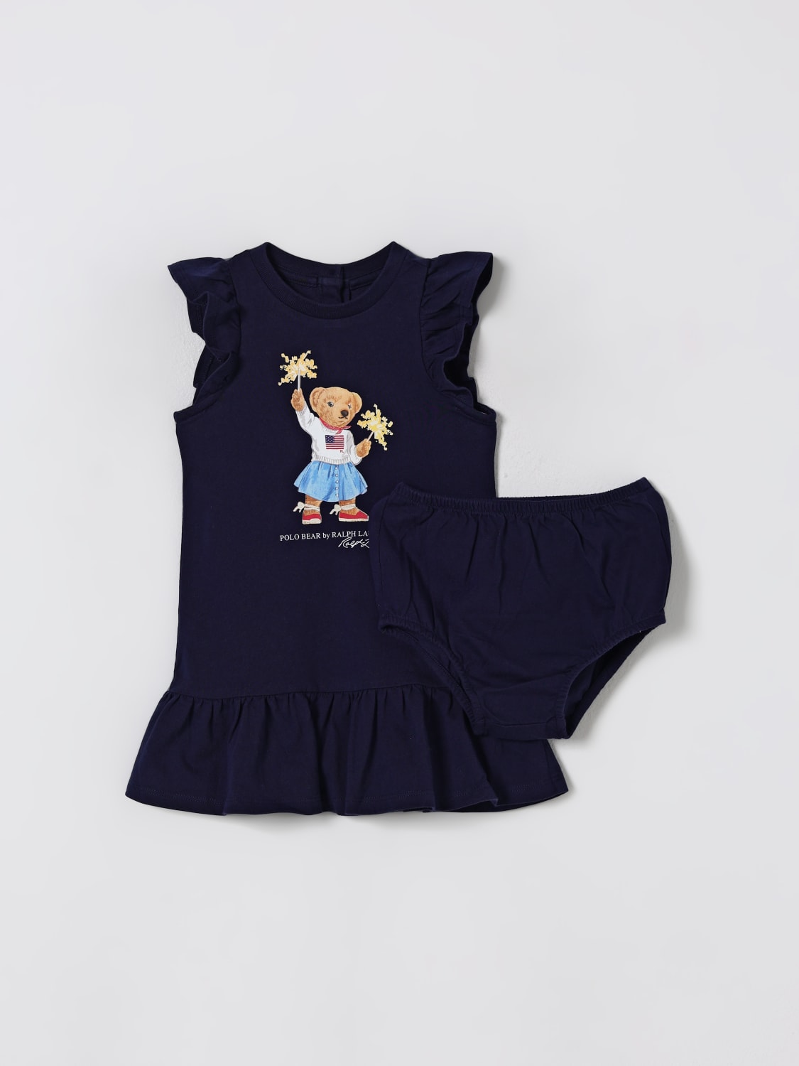 POLO RALPH LAUREN ROMPER: Romper kids Polo Ralph Lauren, Blue - Img 2