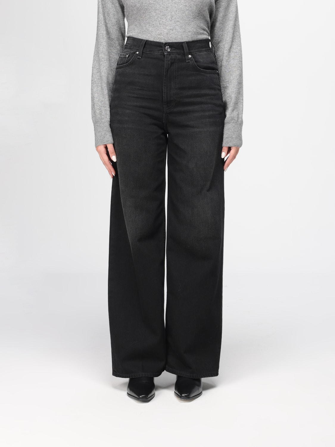 TOTEME VAQUEROS: Vaqueros mujer Toteme, Negro - Img 1