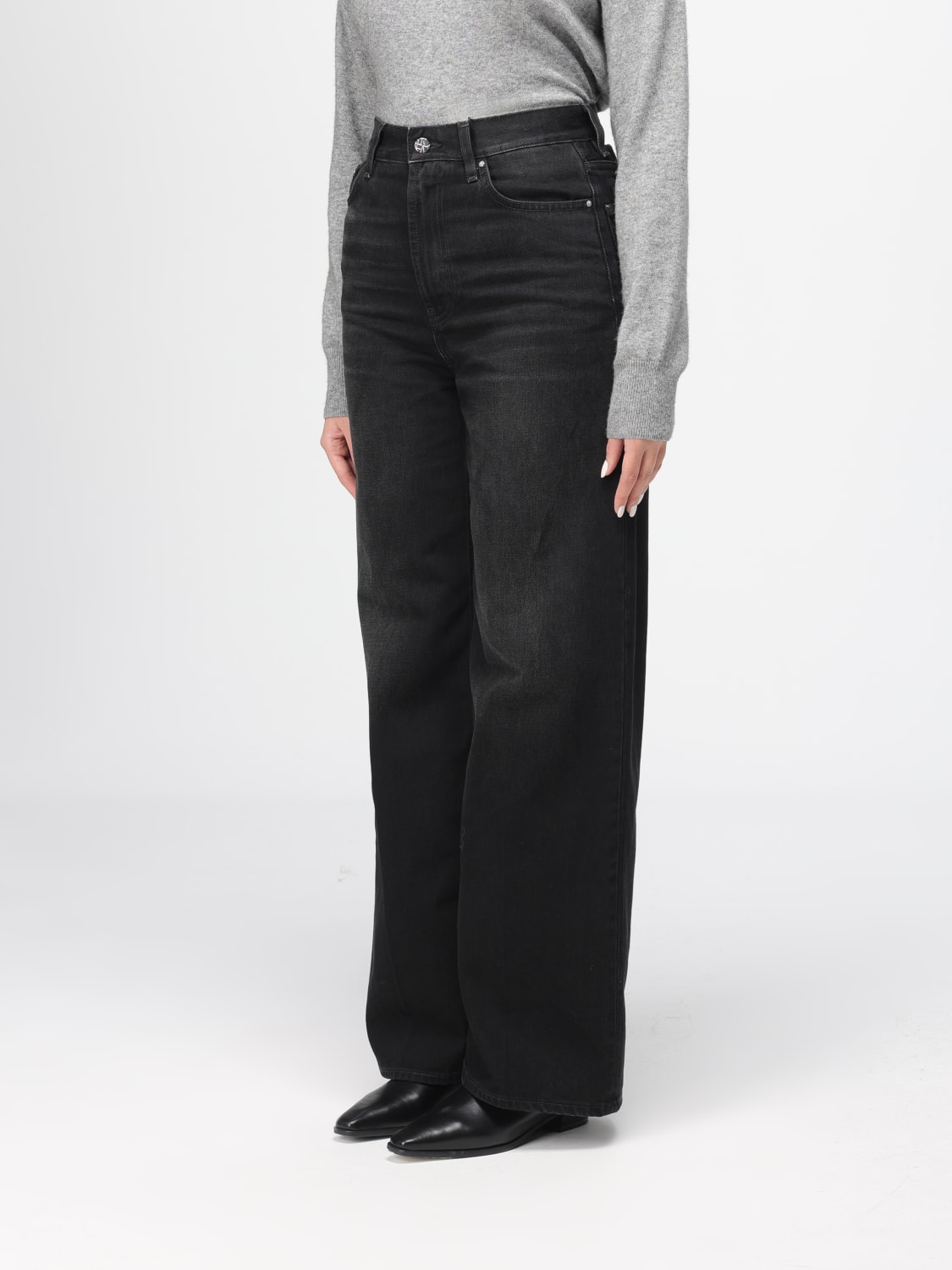 TOTEME VAQUEROS: Vaqueros mujer Toteme, Negro - Img 4