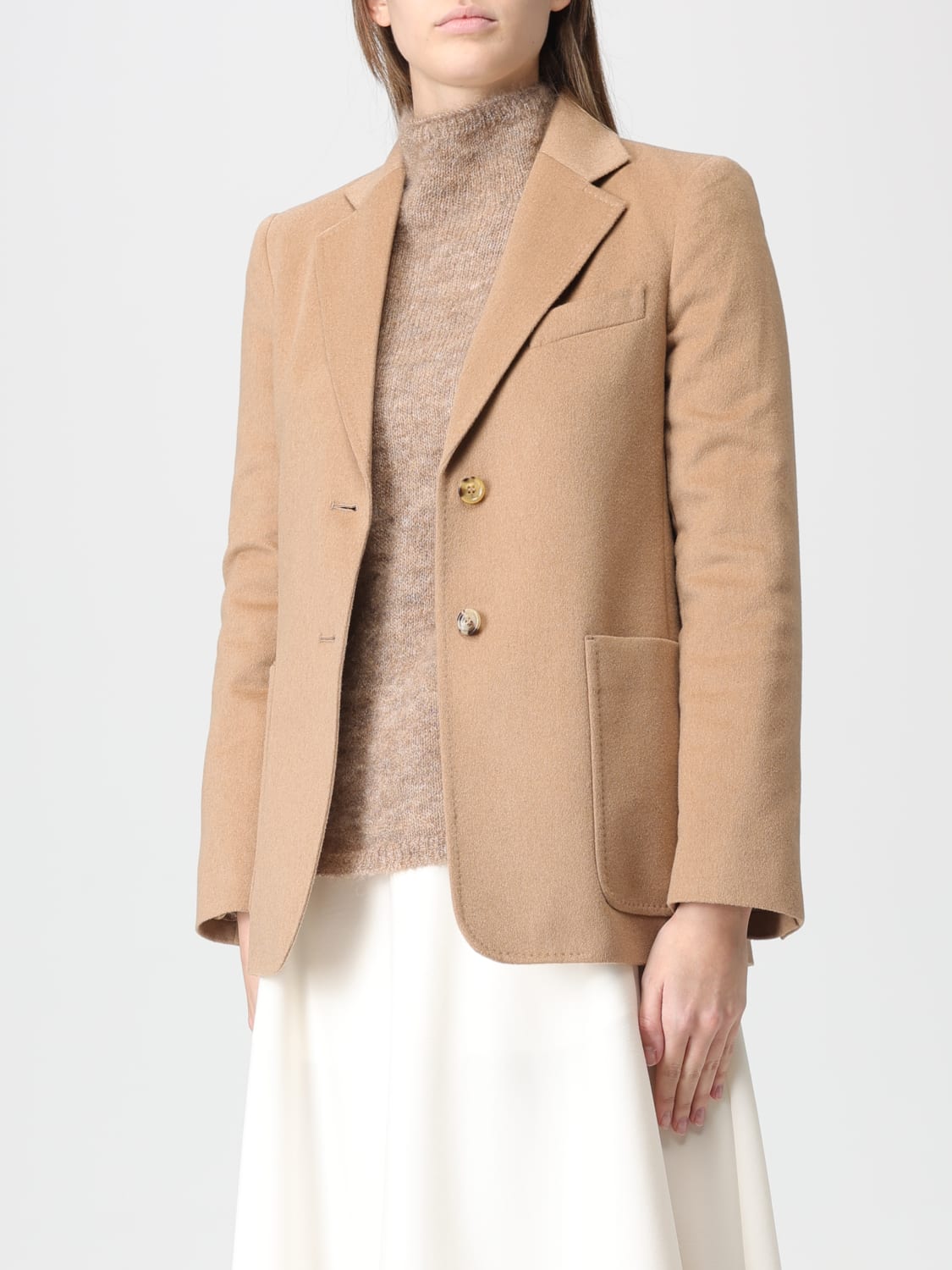 MAX MARA VESTE: Veste femme Max Mara, Beige - Img 4