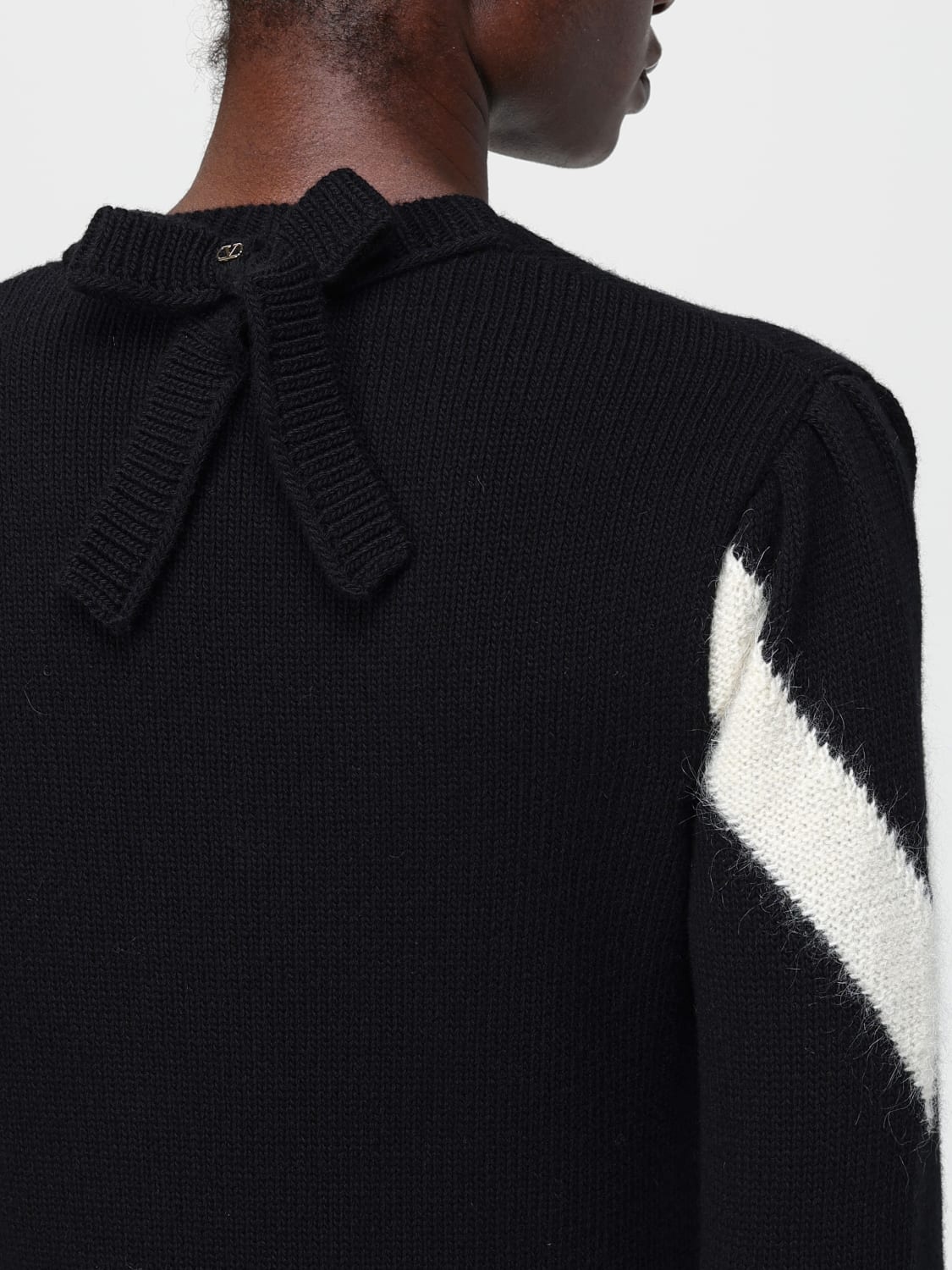 VALENTINO MAGLIA: Maglia di lana vergine mohair Valentino, Nero - Img 5