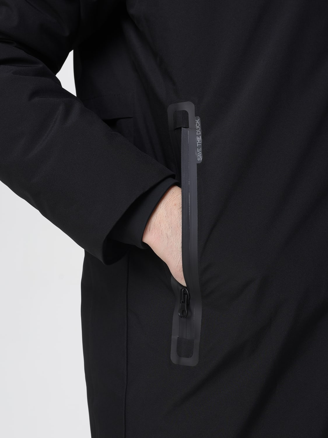 SAVE THE DUCK COAT: Coat men Save The Duck, Black - Img 4