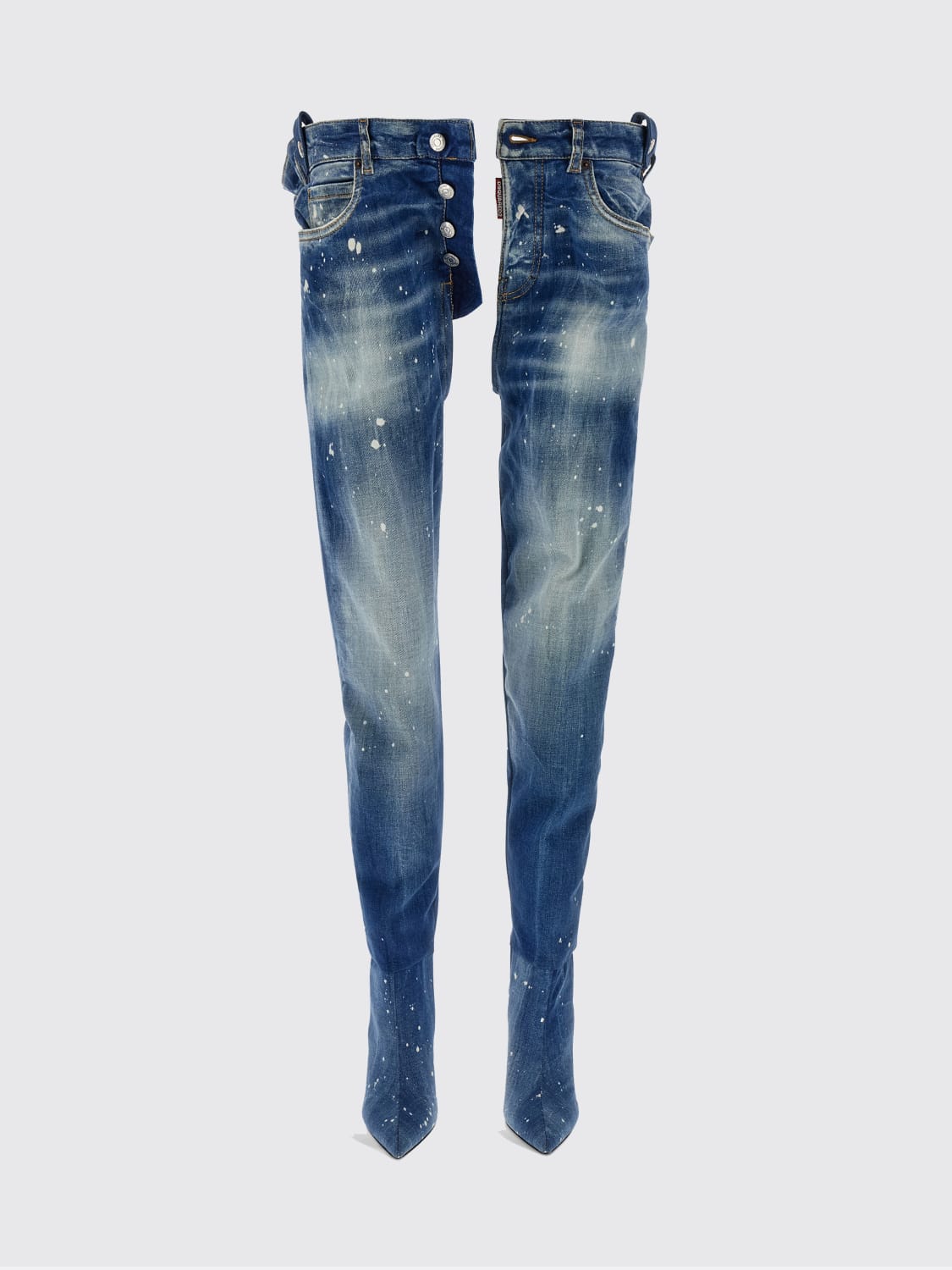 DSQUARED2 ブーツ: フラットショートブーツ レディース Dsquared2, ブルー - Img 2