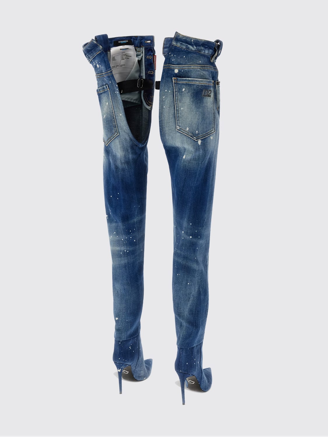 DSQUARED2 ブーツ: フラットショートブーツ レディース Dsquared2, ブルー - Img 3