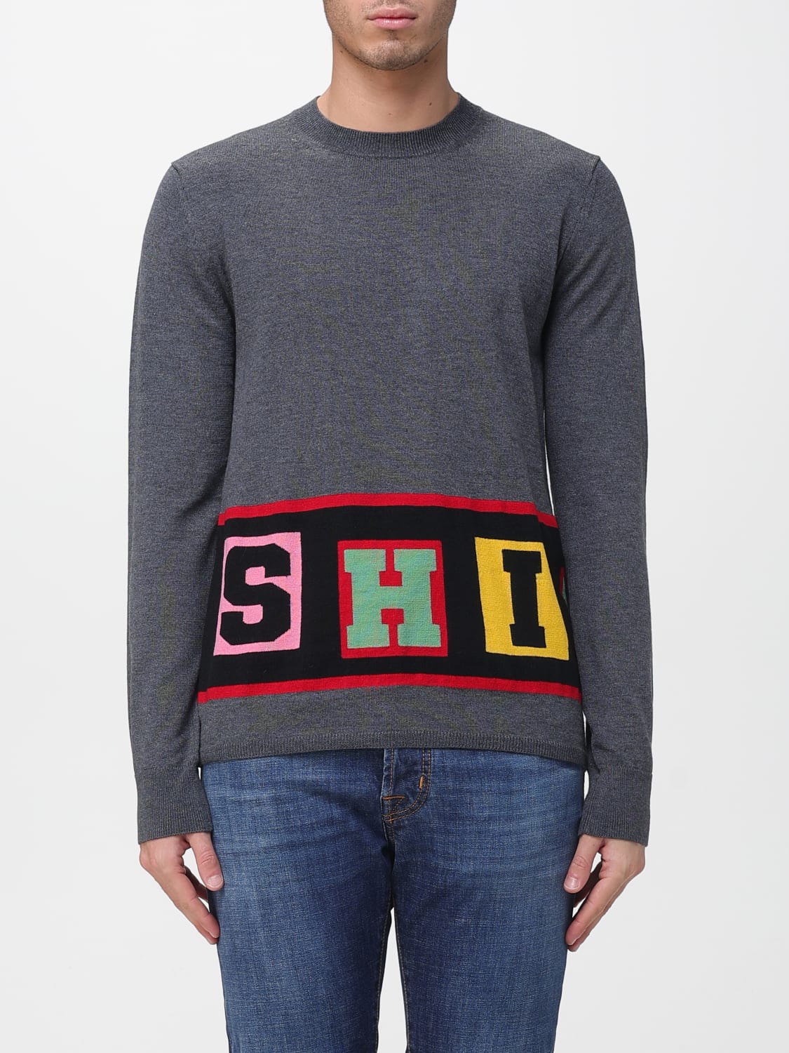 COMME DES GARÇONS SHIRT SWEATER: Sweater men Comme Des Garçons Shirt, Grey - Img 1