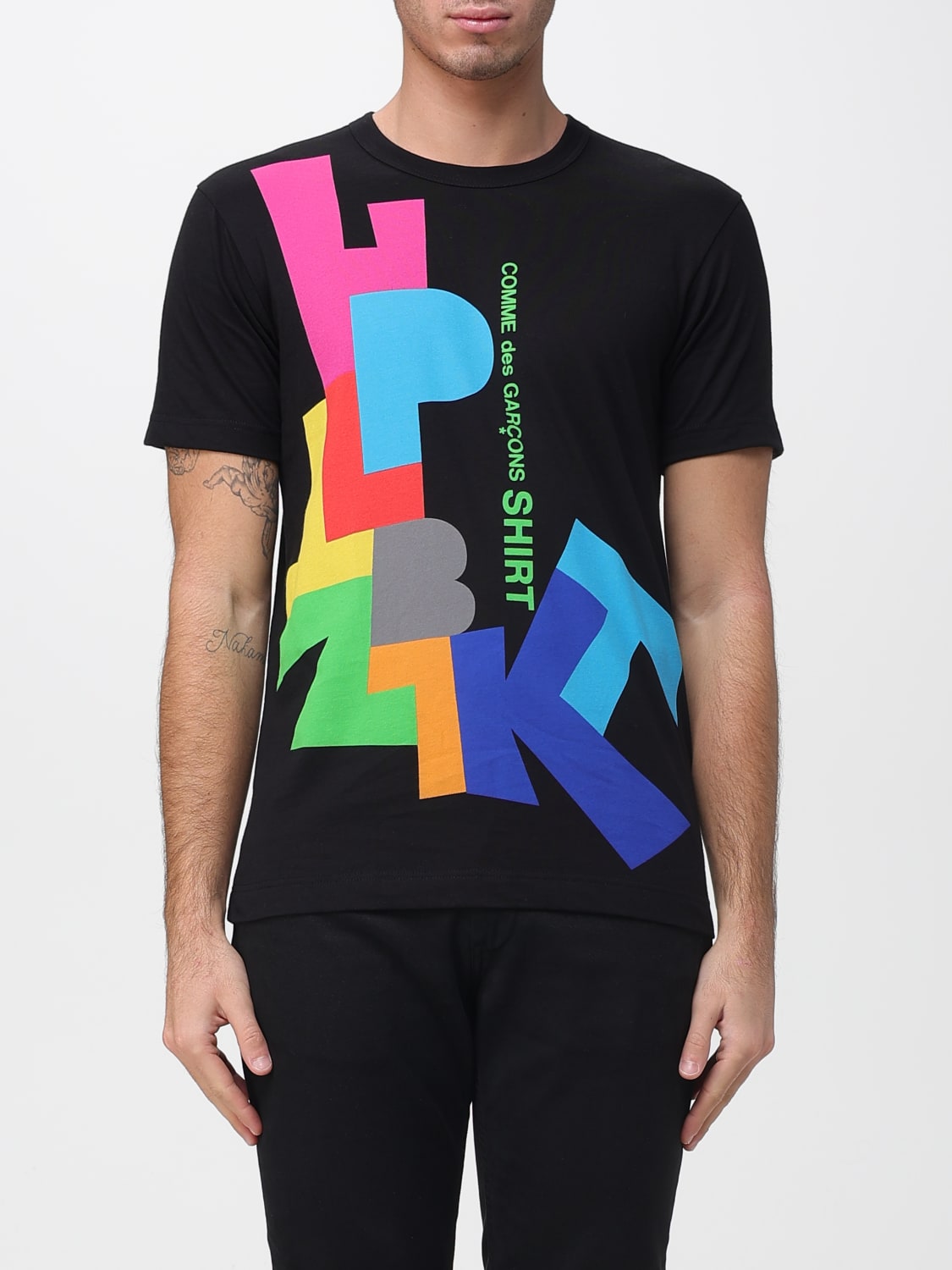 COMME DES GARÇONS SHIRT T-SHIRT: T-shirt men Comme Des Garçons Shirt, Black - Img 1