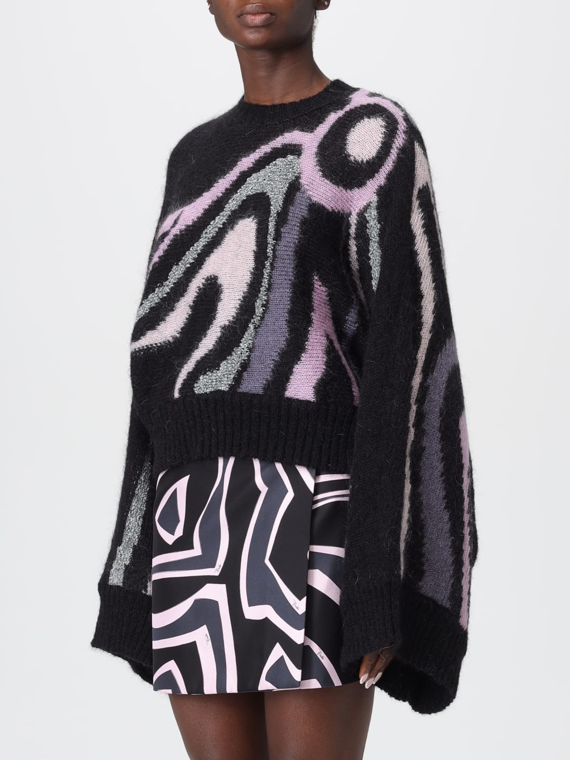 PUCCI PULLOVER: Pullover damen Pucci, Schwarz - Img 4