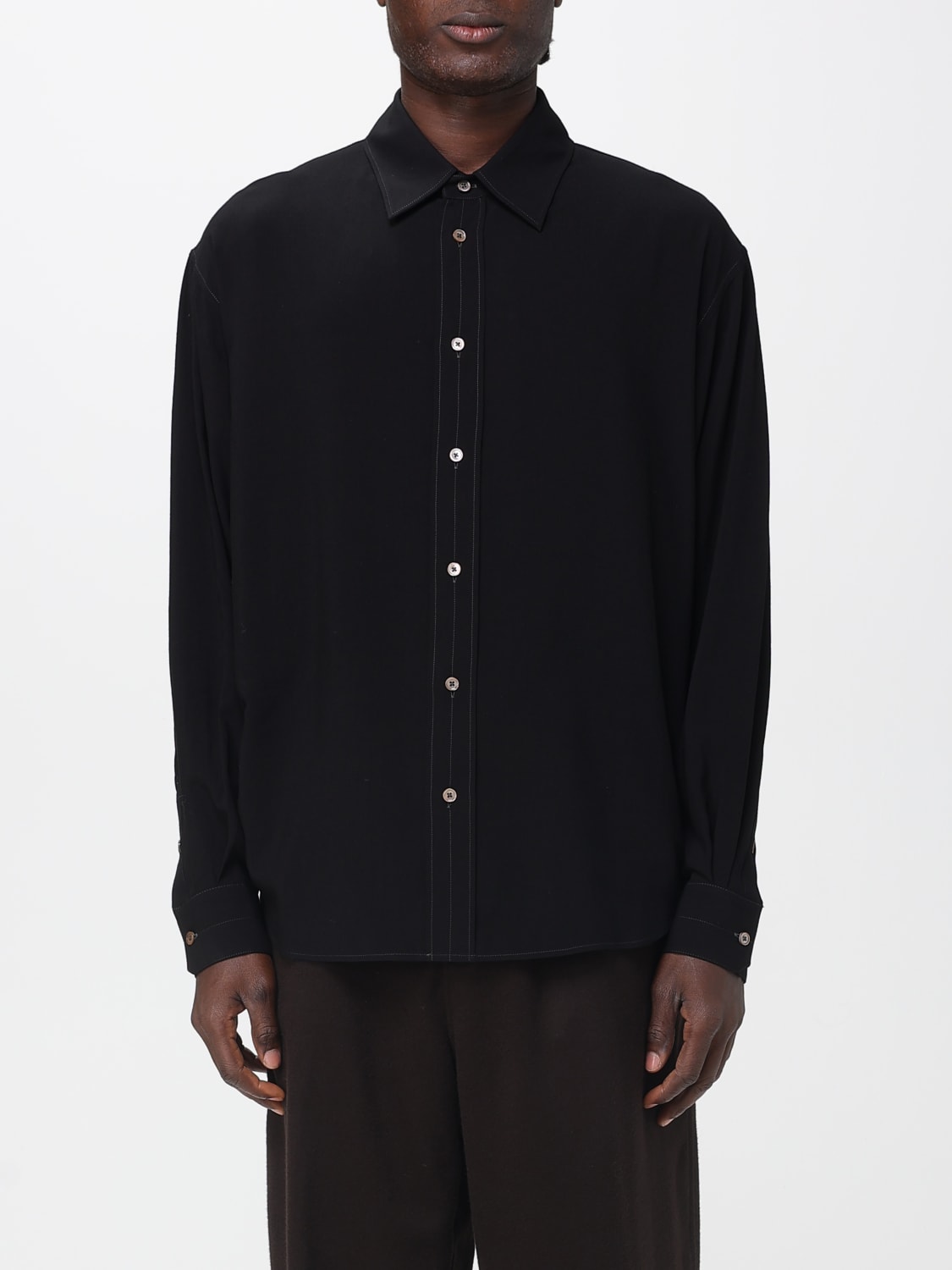 LEMAIRE SHIRT: Shirt men Lemaire, Black - Img 1