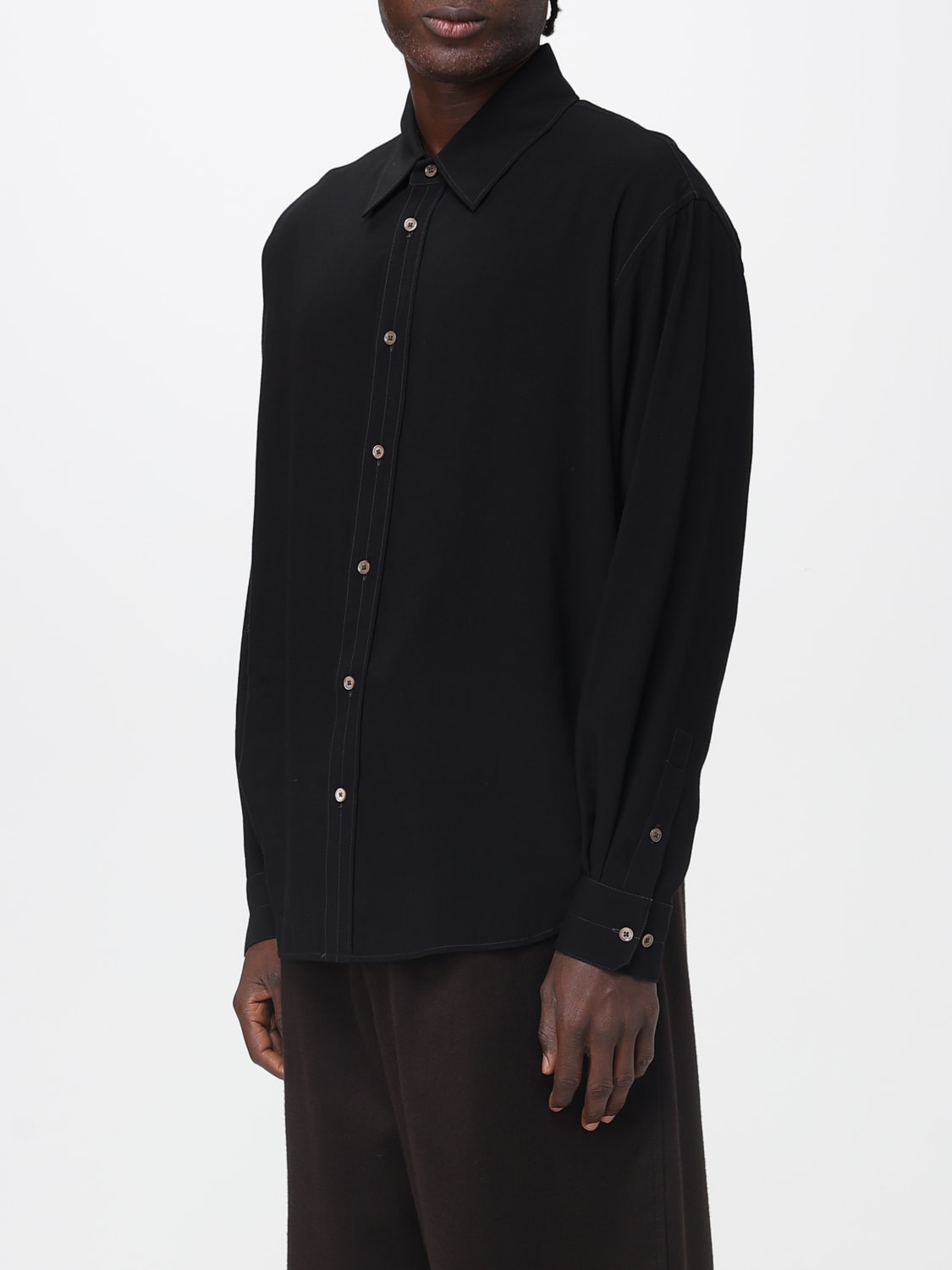 LEMAIRE SHIRT: Shirt men Lemaire, Black - Img 4