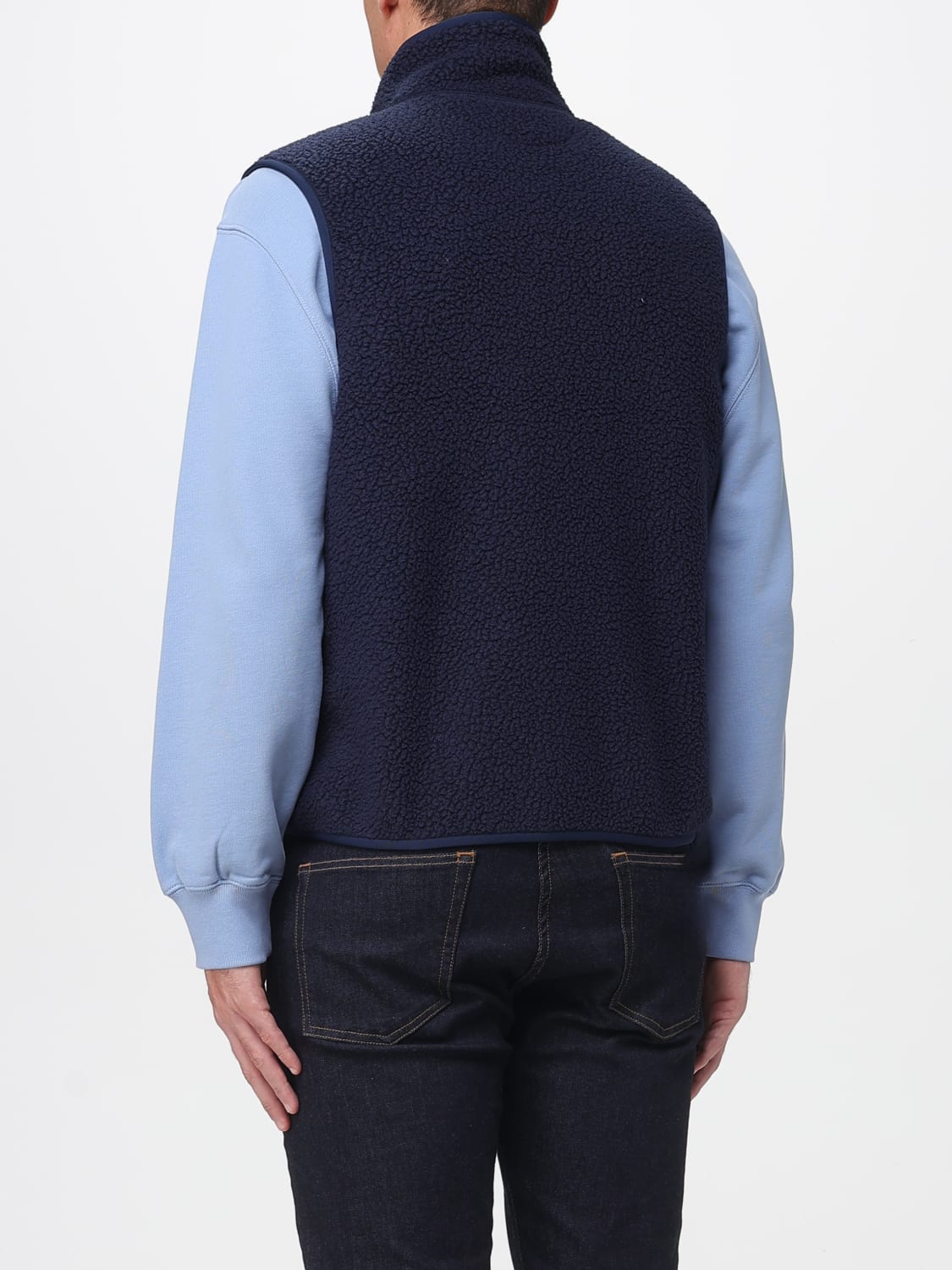 MAISON KITSUNÉ SUIT VEST: Sweater men Maison KitsunÉ, Blue - Img 2
