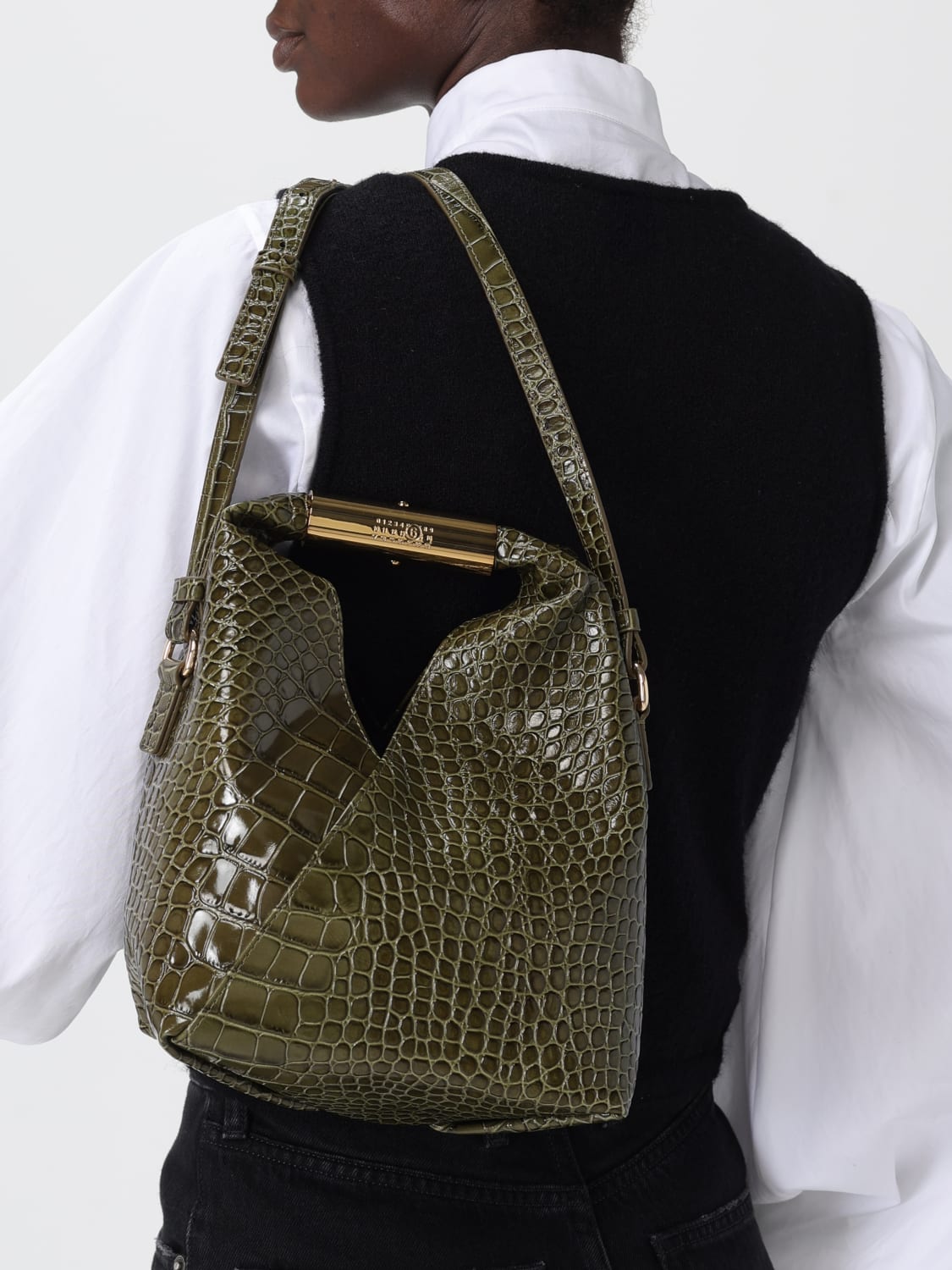 MM6 MAISON MARGIELA MINI BAG: Crossbody bag woman Mm6 Maison Margiela, Green - Img 2