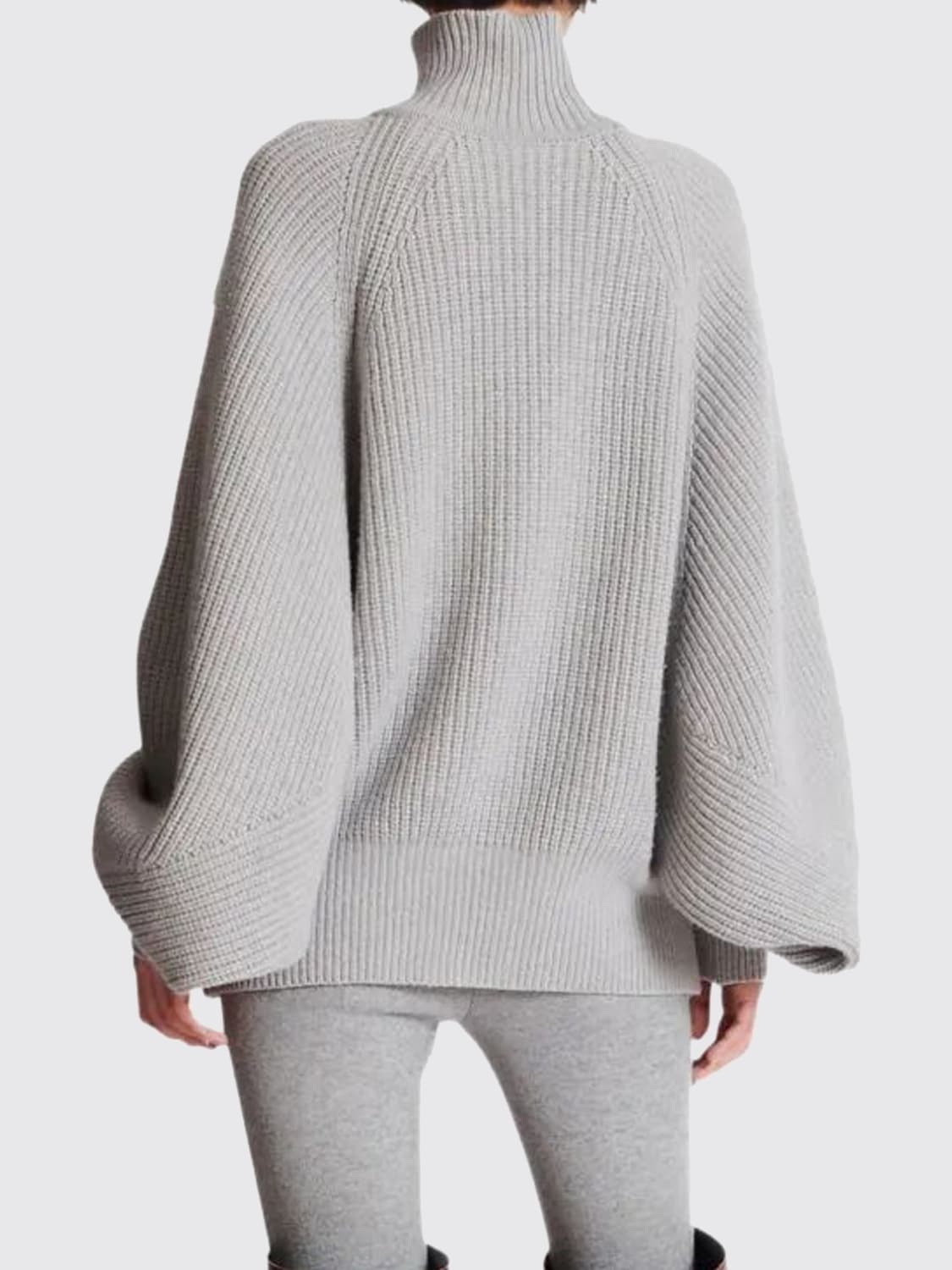 BALMAIN SWEATER: Sweater woman Balmain, Grey - Img 3