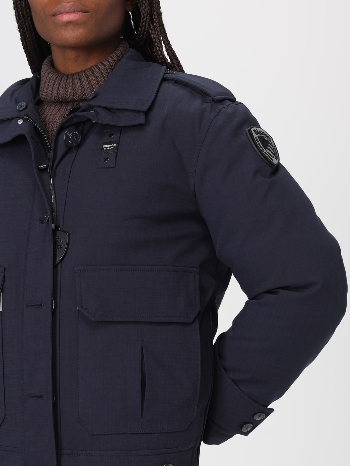 BLAUER JACKET: Jacket woman Blauer, Blue - Img 4