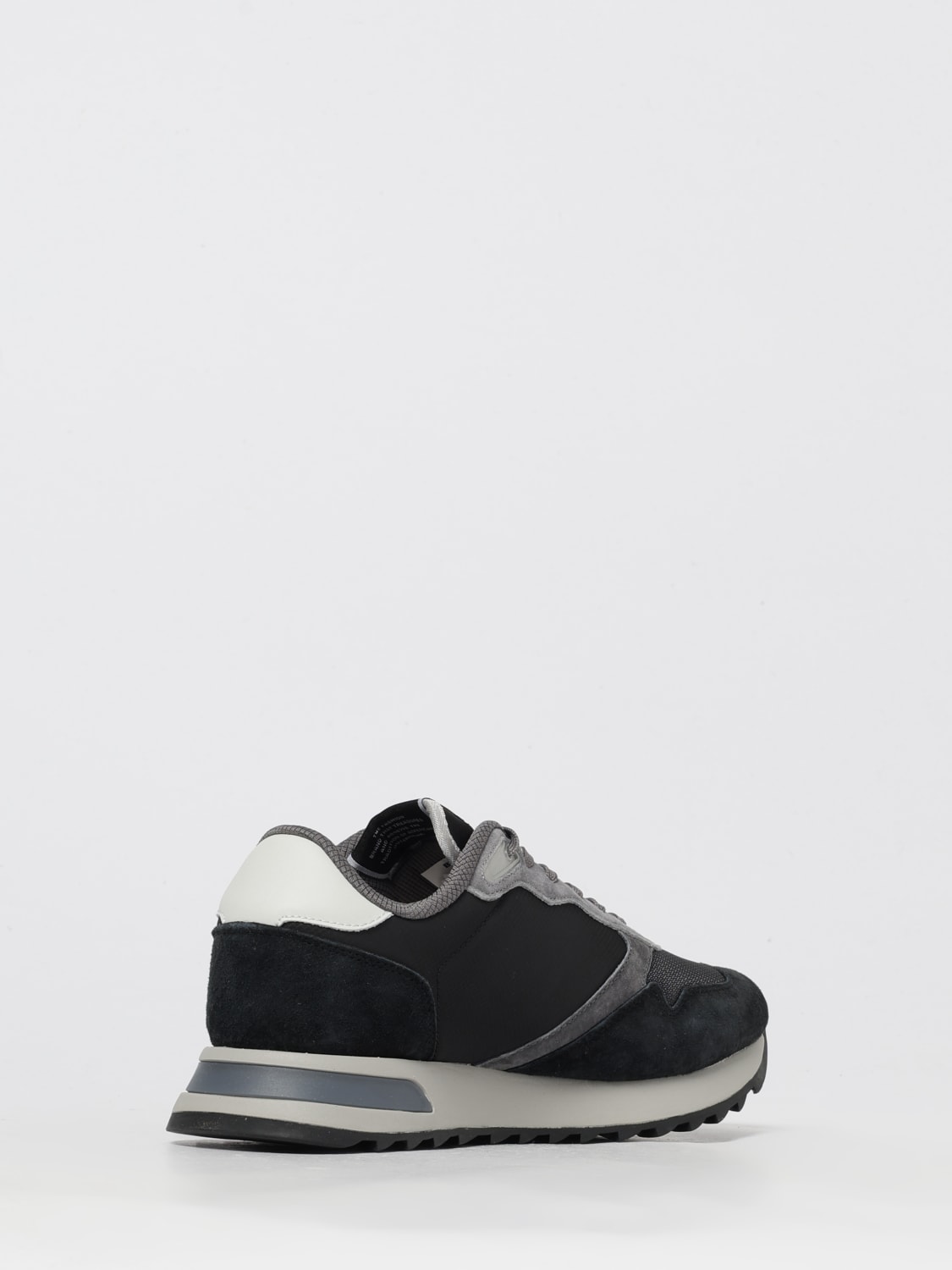 BLAUER SNEAKERS: Sneakers Ryder 01 Blauer in camoscio e mesh , Nero - Img 3