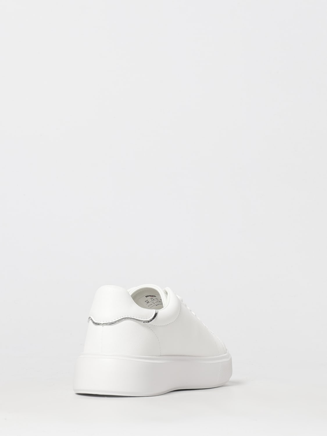 BLAUER SNEAKERS: Sneakers Blauer in pelle con logo di strass, Bianco - Img 3