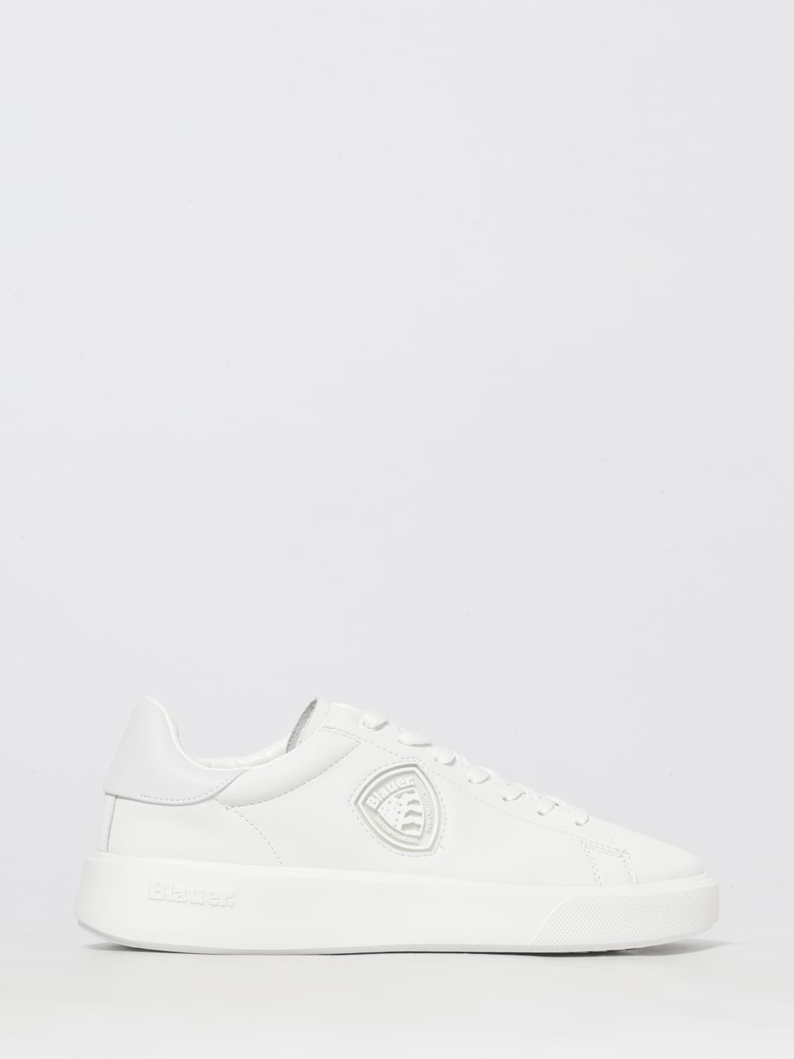 BLAUER SNEAKERS: Sneakers Buck 07 Blauer in pelle , Bianco - Img 1