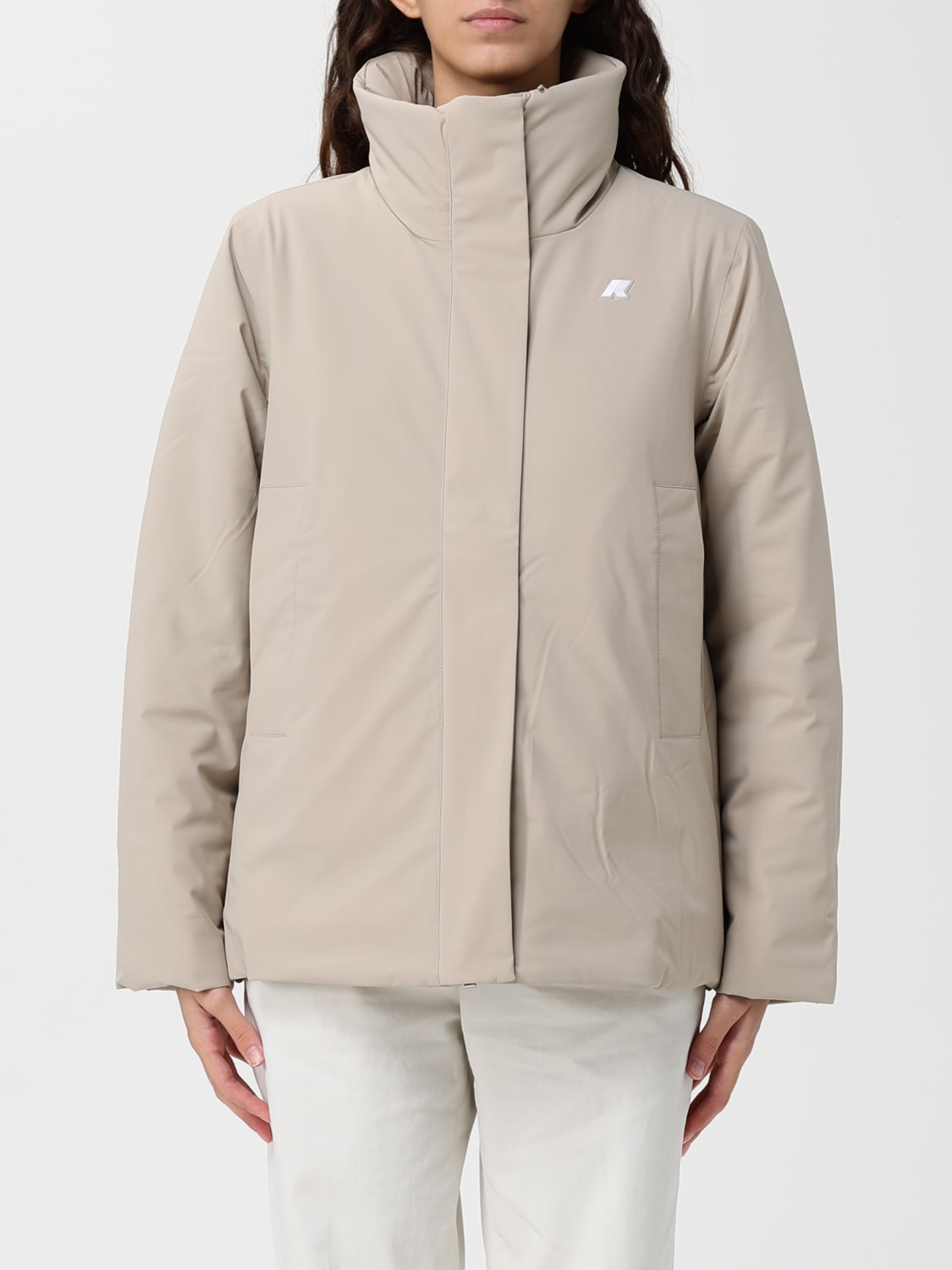 K-WAY JACKET: Coat woman K-way, Beige - Img 1