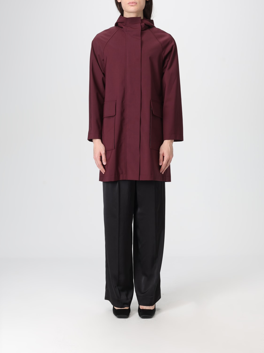 ELEVENTY CAPPOTTO: Parka con cappuccio Eleventy, Vinaccia - Img 1