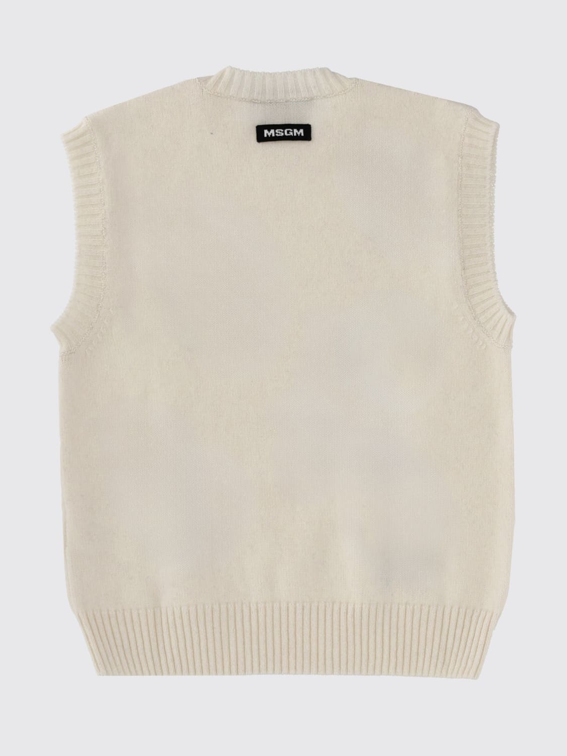 MSGM CHALECO: Jersey mujer MSGM, Blanco - Img 2