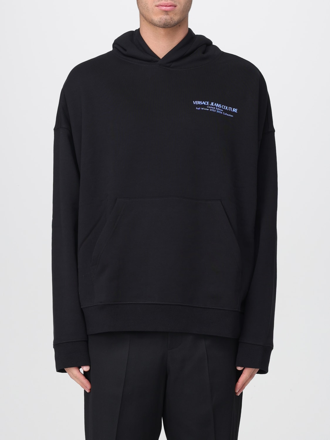 VERSACE JEANS COUTURE SWEATSHIRT: Sweater men Versace Jeans Couture, Black - Img 1