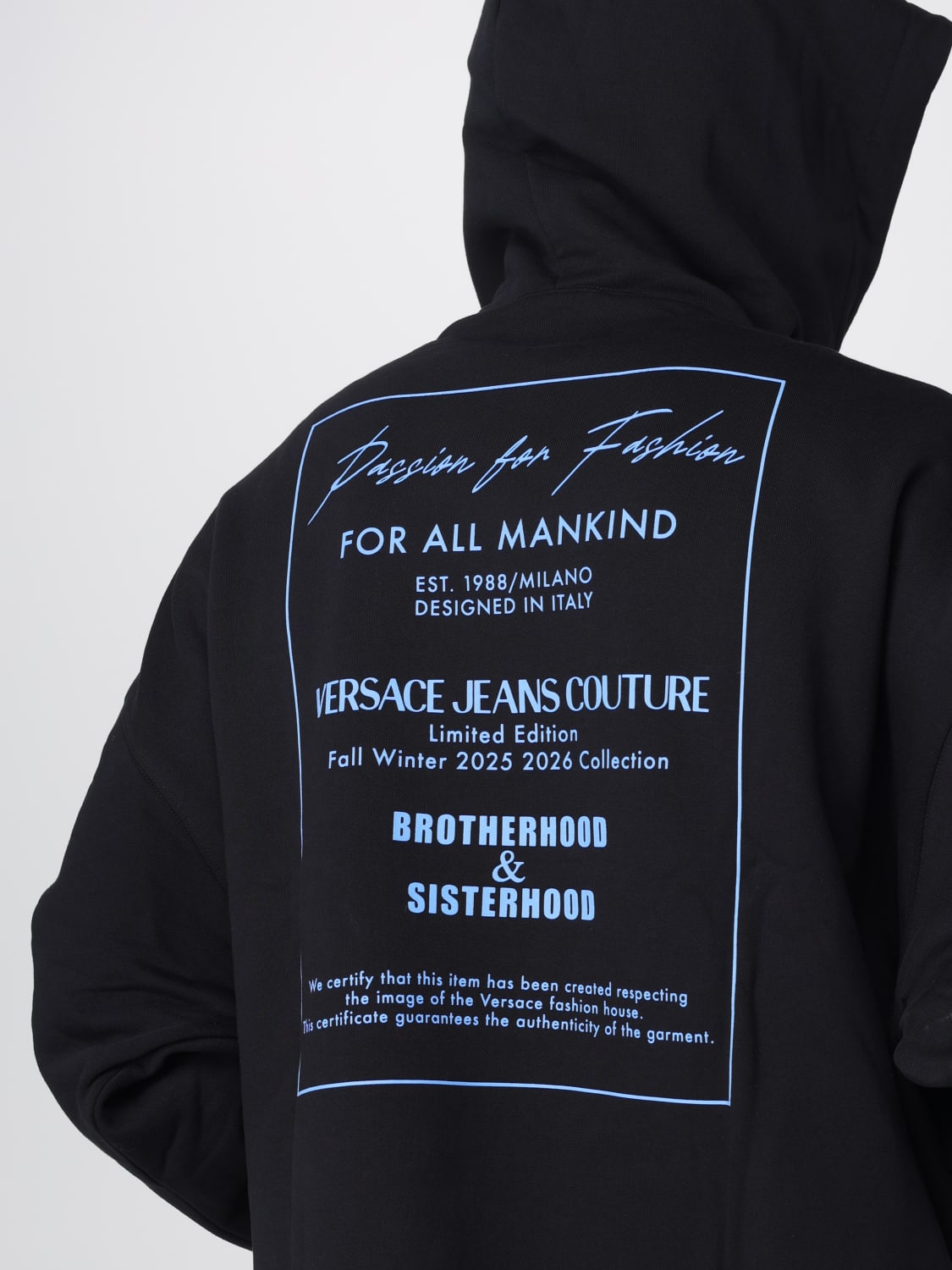 VERSACE JEANS COUTURE SWEATSHIRT: Sweater men Versace Jeans Couture, Black - Img 3